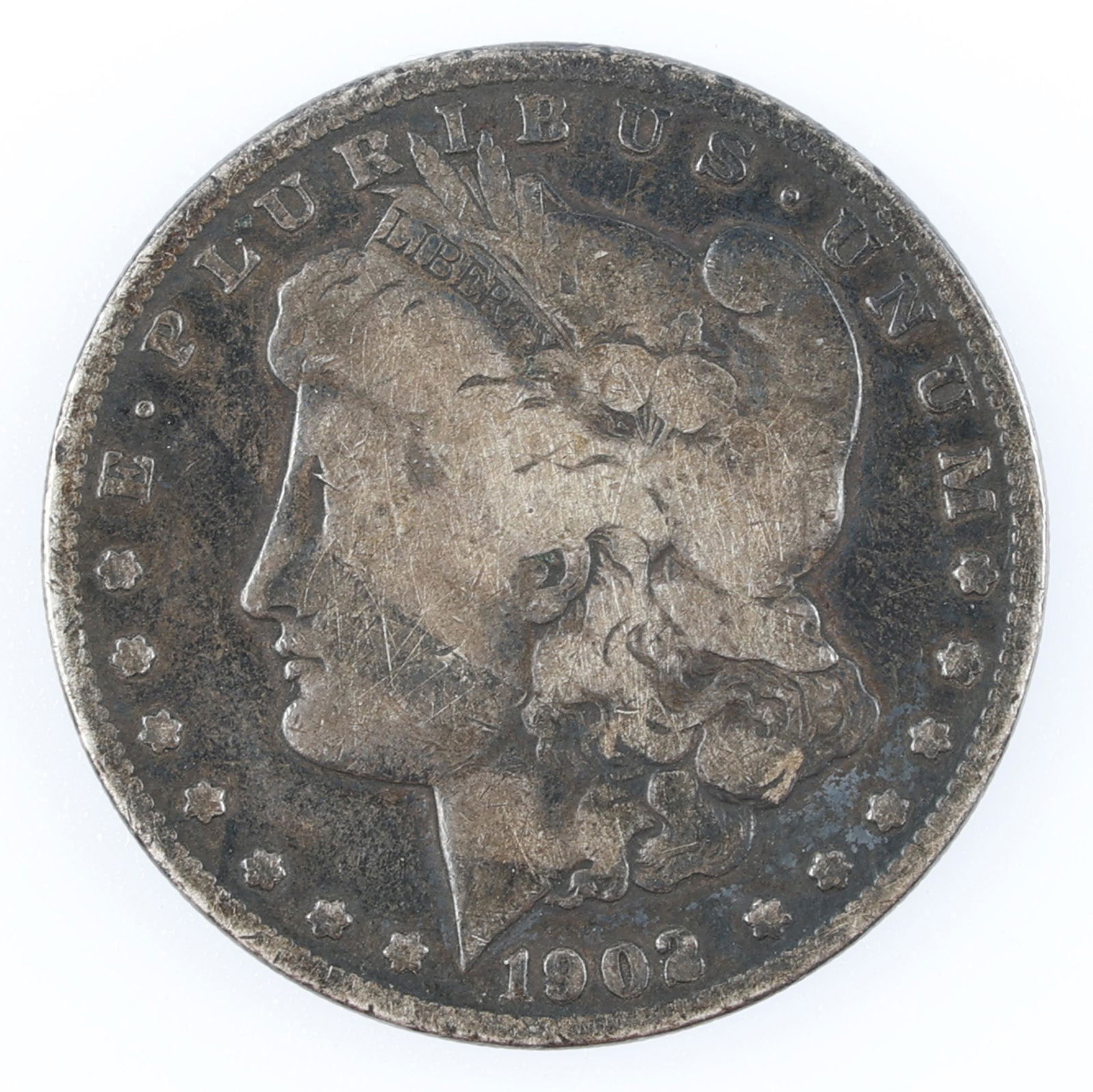 1902-S US MORGAN SILVER DOLLAR COIN (1 of 2)