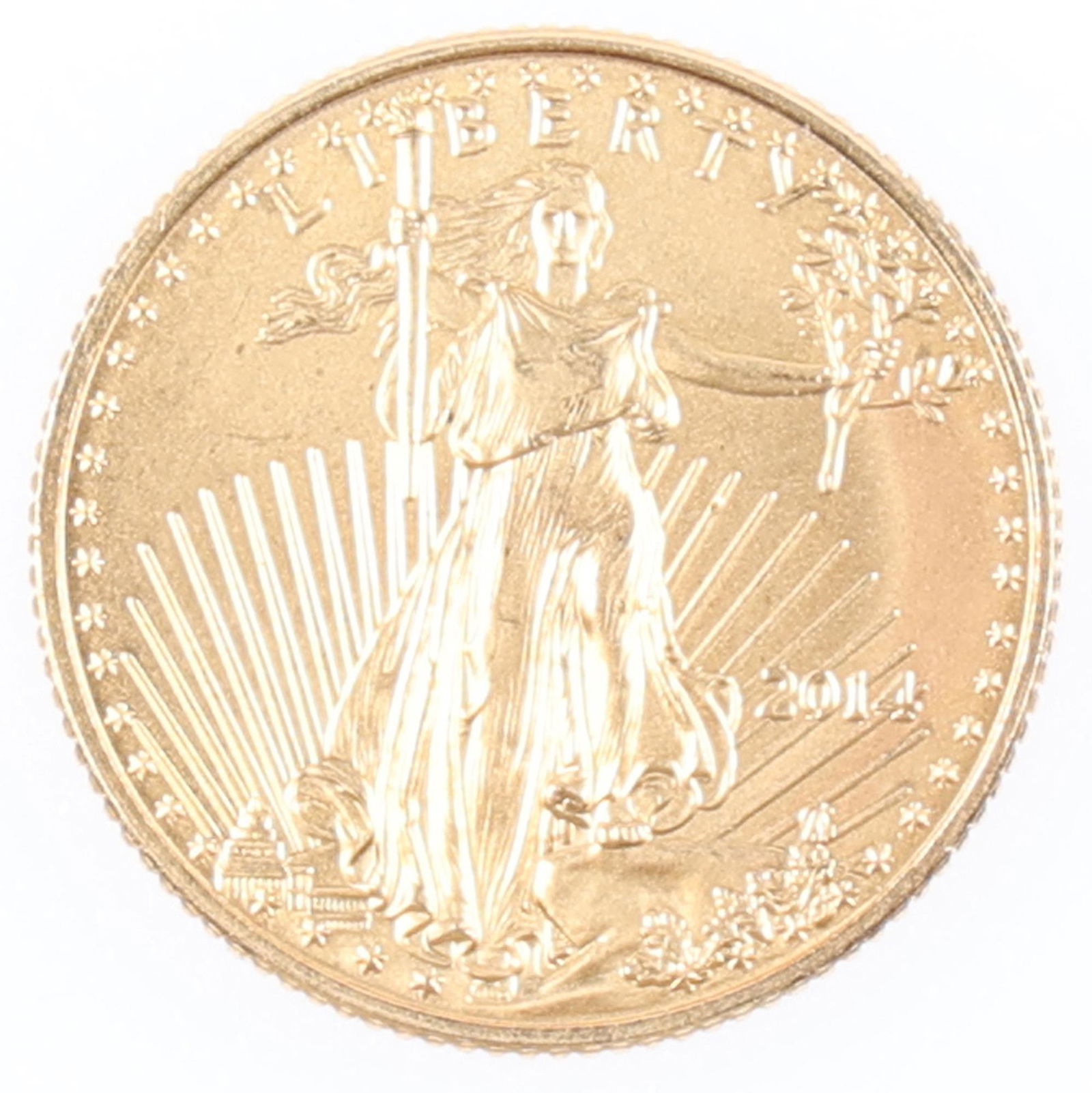 2014 US 1/10 OZ. GOLD EAGLE $5 COIN (1 of 2)