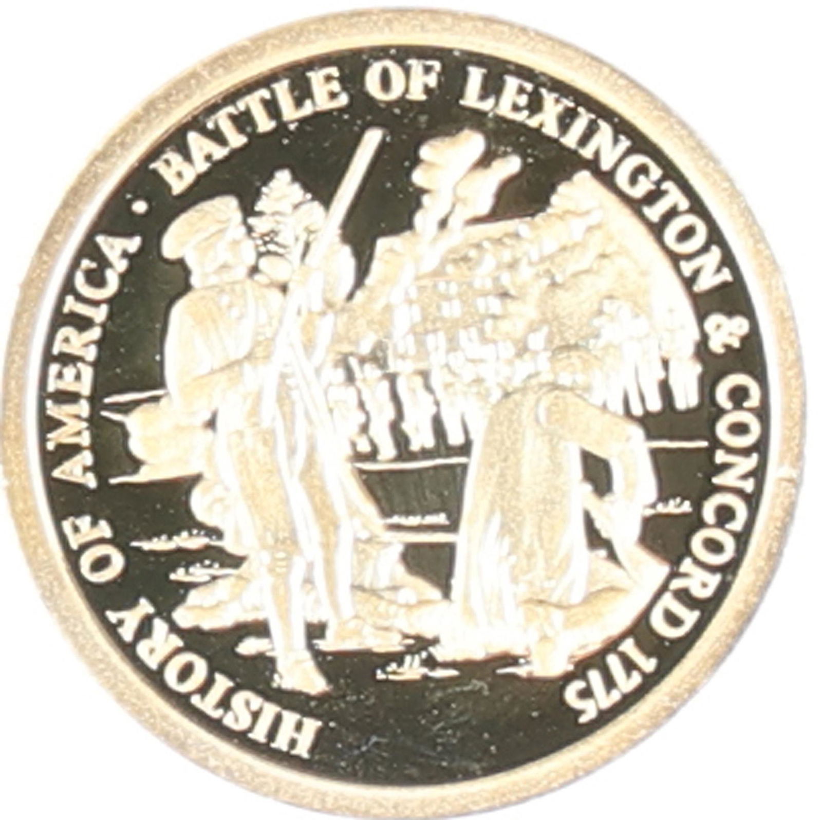 14K GOLD MEDALLION HISTORY OF AMERICA (1 of 2)