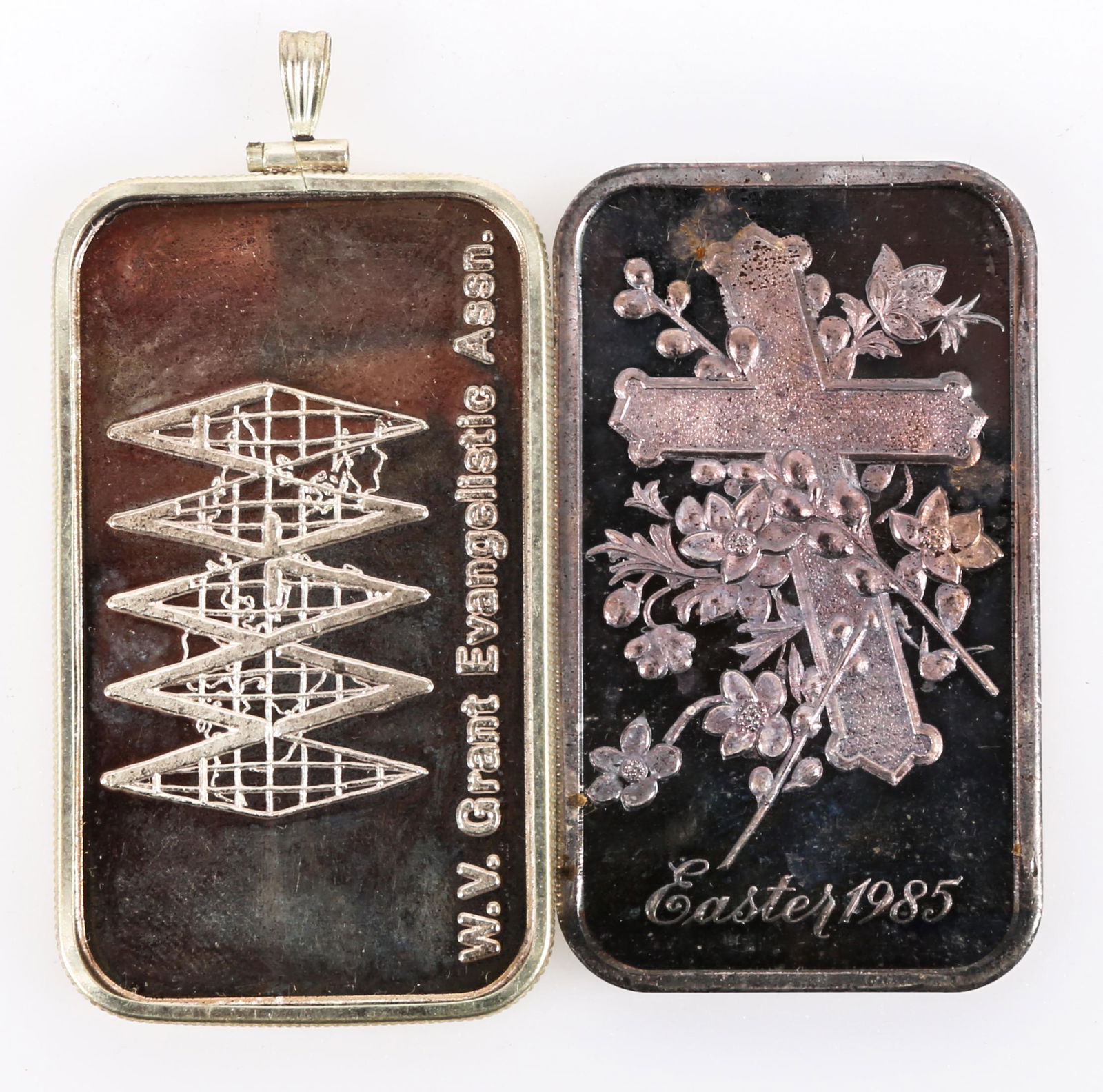 .999 FINE SILVER EASTER 1 OZ BARS - LOT OF 2 (1 of 2)