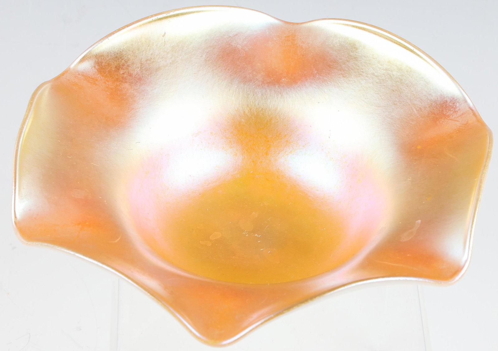 STEUBEN AURENE ART GLASS DISH (1 of 2)