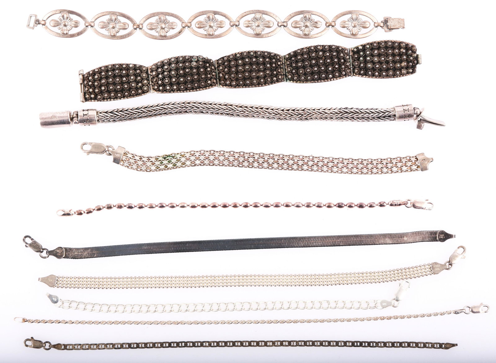 STERLING SILVER FASHION BRACELETS (1 of 8)