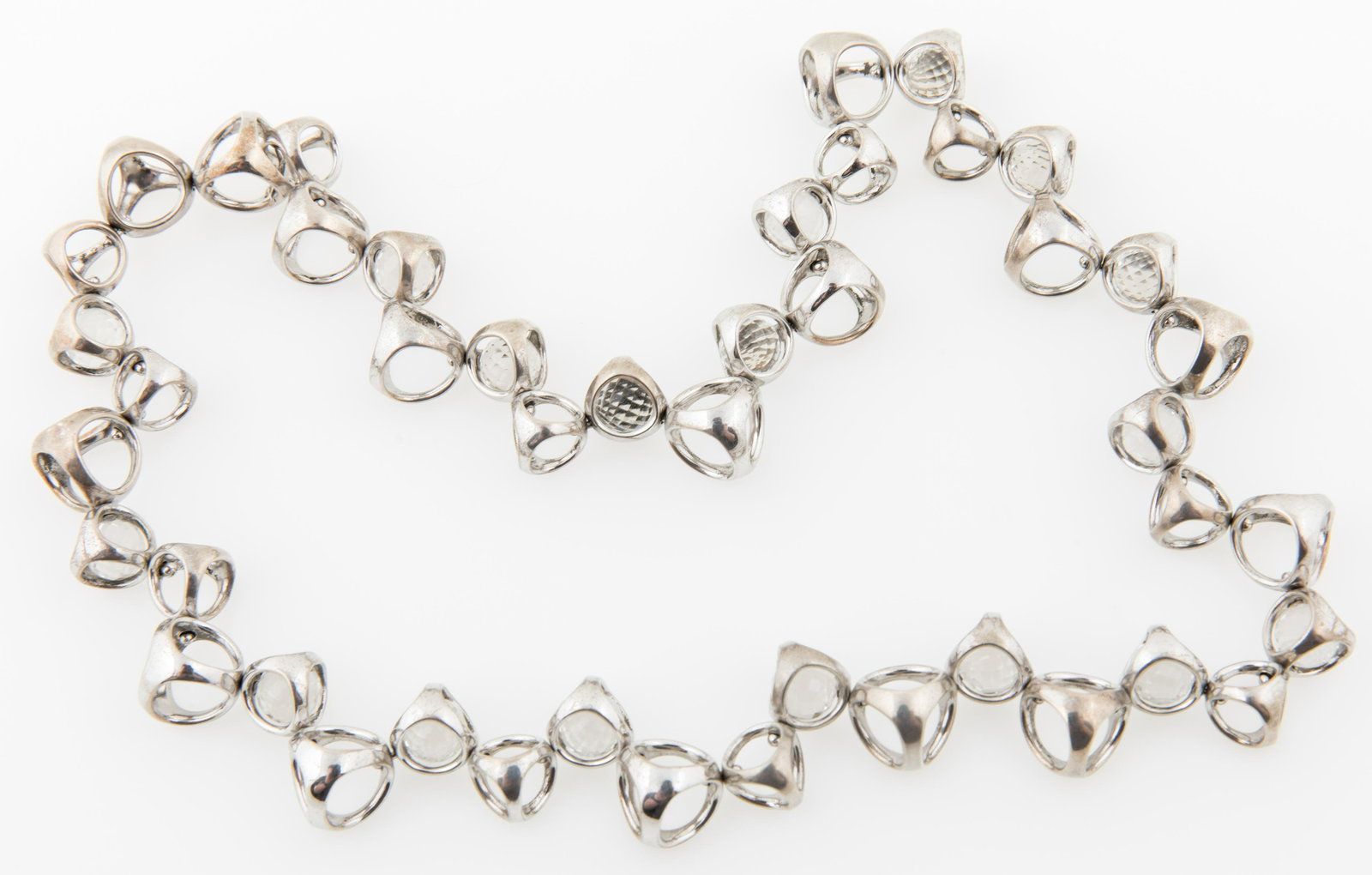 DI MODOLO ICONA STERLING SILVER ROCK CRYSTAL NECKLACE (1 of 4)