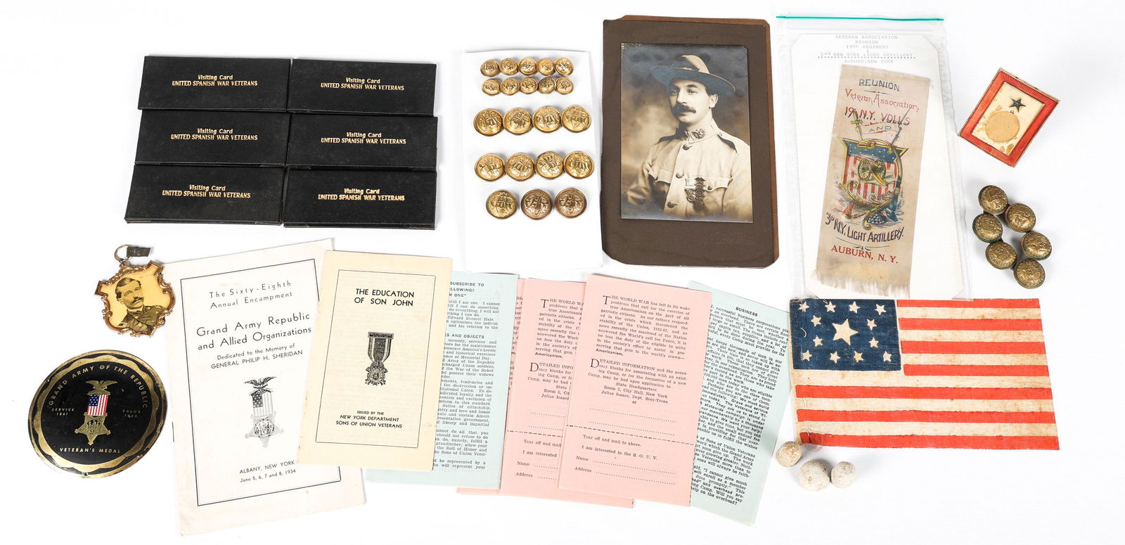 CIVIL WAR & GAR GROUPING- BUTTONS, BADGES, IMAGE & MORE (1 of 7)