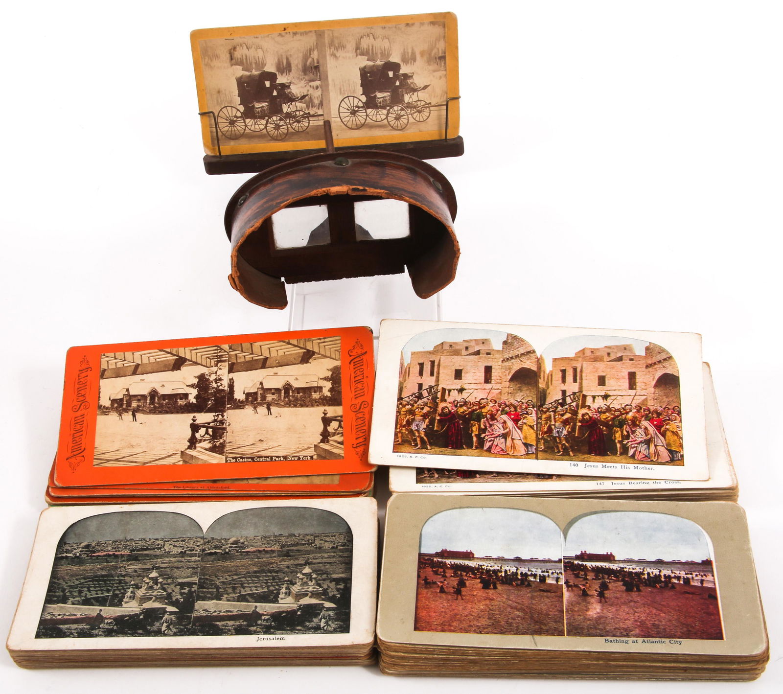 STEREOVIEWER AND STEREOVIEWS - LOT OF 100 IMAGES (1 of 7)