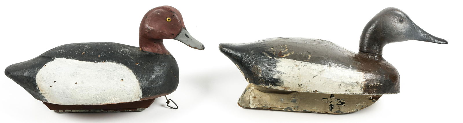 CARVED WOOD DUCK DECOYS LOT OF 2 (1 of 7)