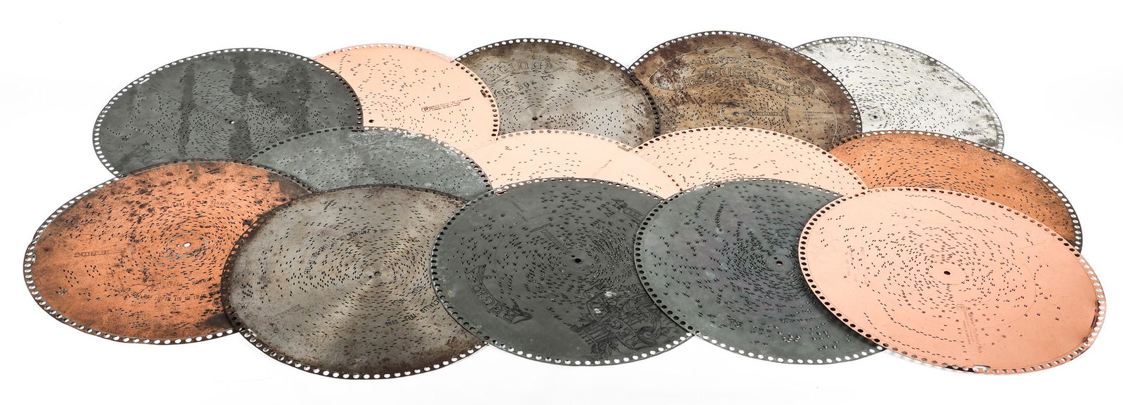 19TH & 20TH C. REGINA MUSIC BOX 15.5"  DISCS (1 of 3)