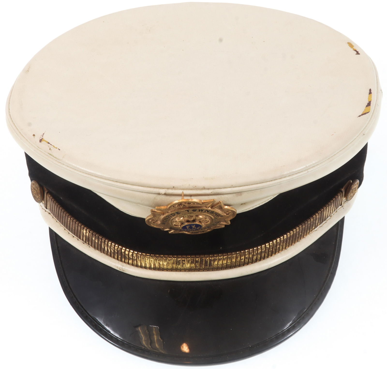 MONROE TOWNSHIP VOLUNTEER FIRE CO. EX-CHIEF DRESS HAT (1 of 9)