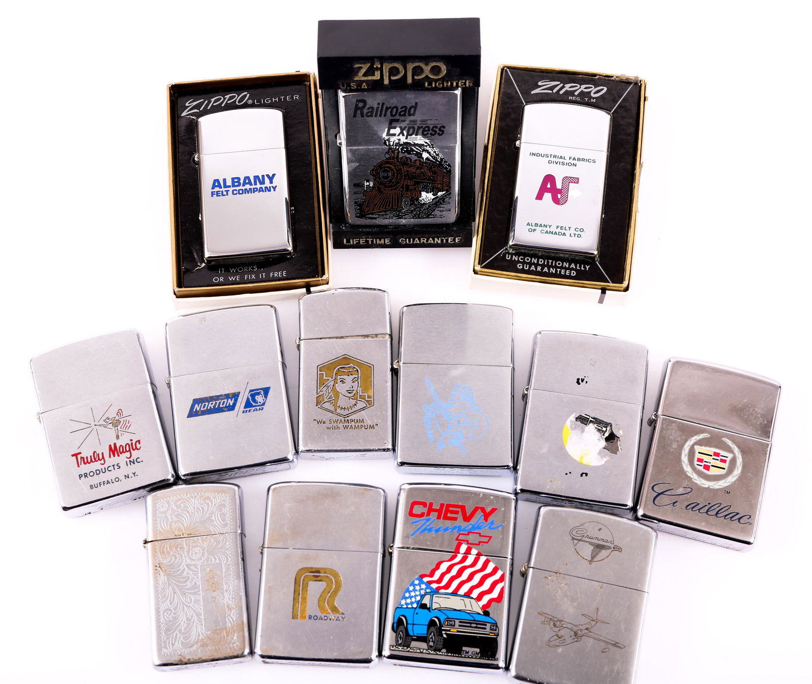 ZIPPO LIGHTERS - LOT OF 13 (1 of 7)