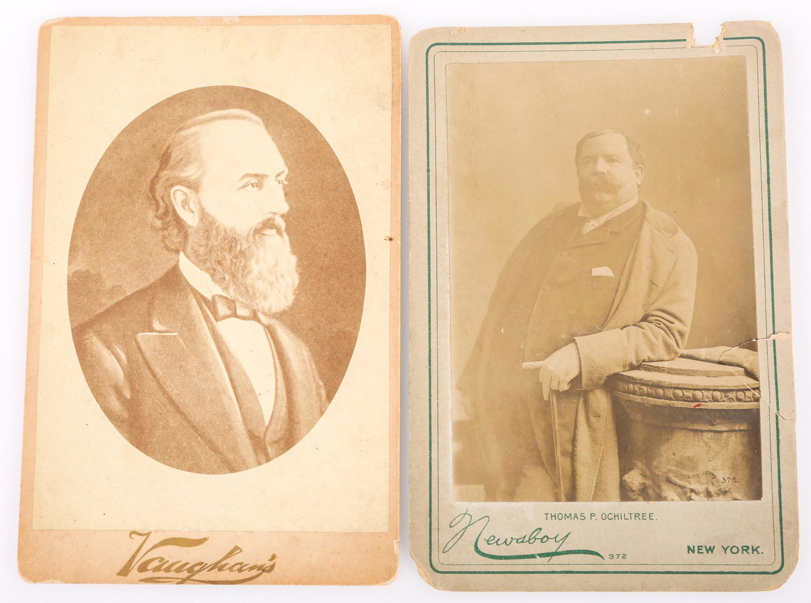 NOTABLE FIGURES CABINET CARDS - OCHILTREE & COGSWELL (1 of 2)