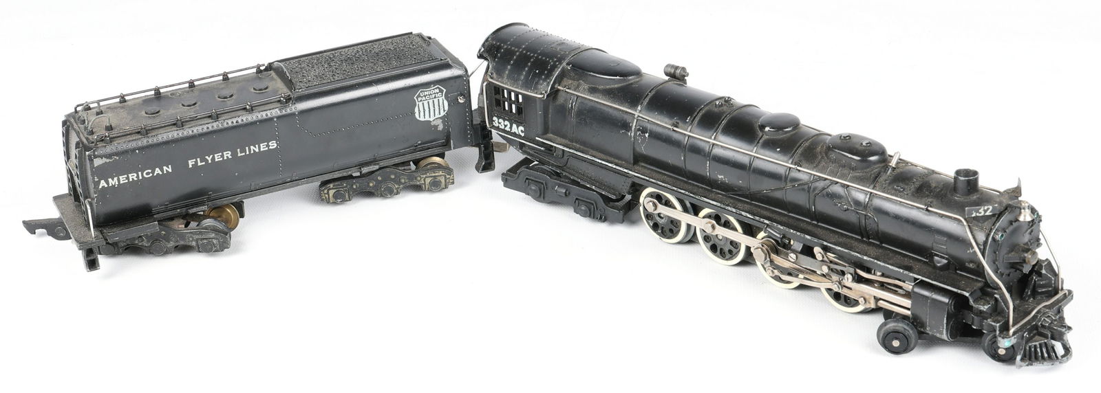 AMERICAN FLYER S GAUGE 332 LOCOMOTIVE & TENDER CAR (1 of 6)