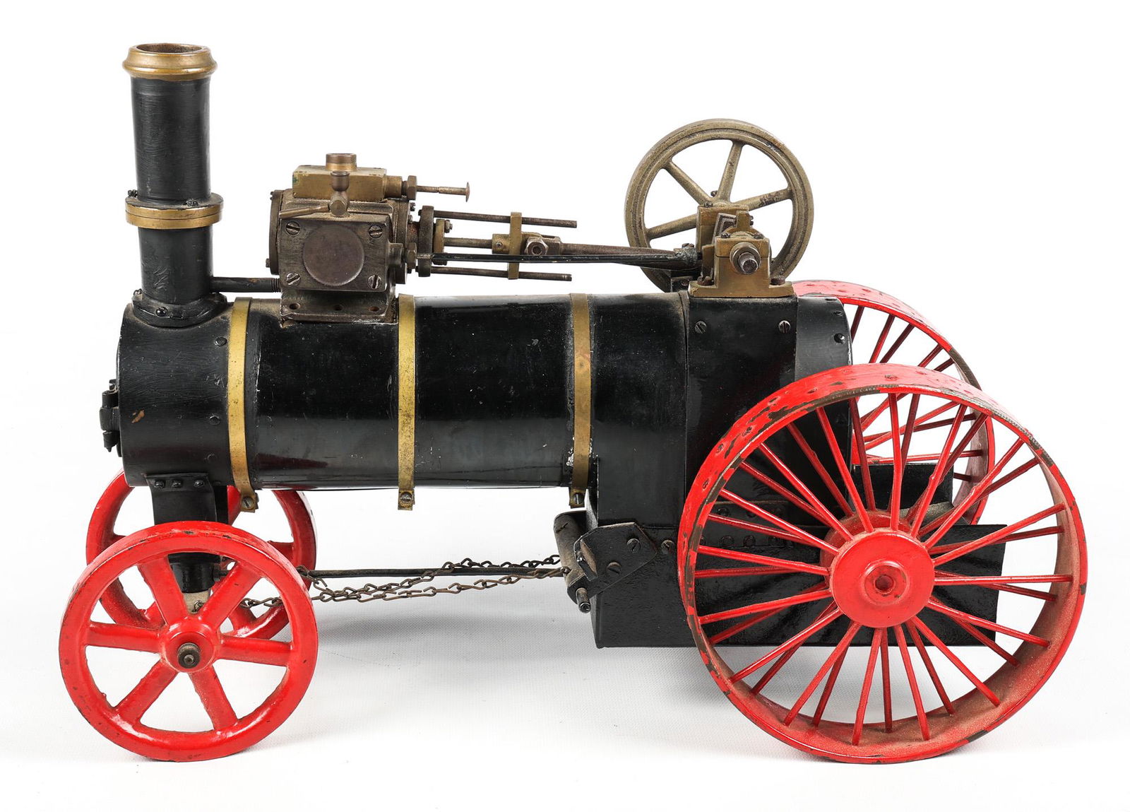 LATE 19th C. FLOOR MODEL STEAM LOCOMOTIVE (1 of 8)