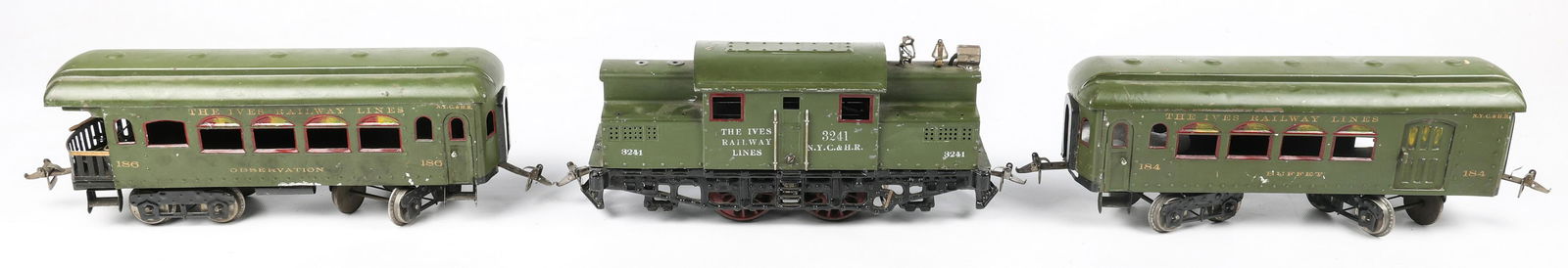 IVES WIDE GAUGE PREWAR MODEL TRAINS - LOT OF 3 (1 of 8)