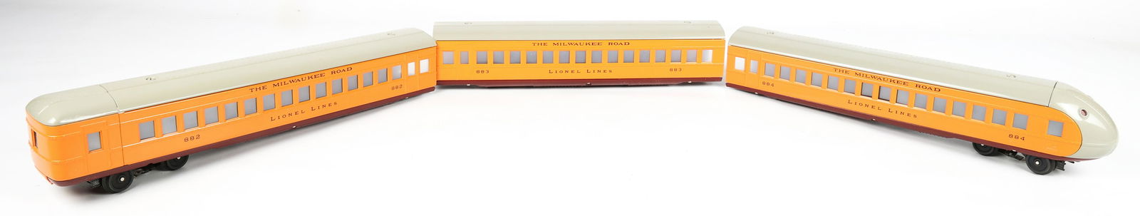 LIONEL O GAUGE MILWAUKEE ROAD MODEL TRAINS - LOT OF 3 (1 of 5)