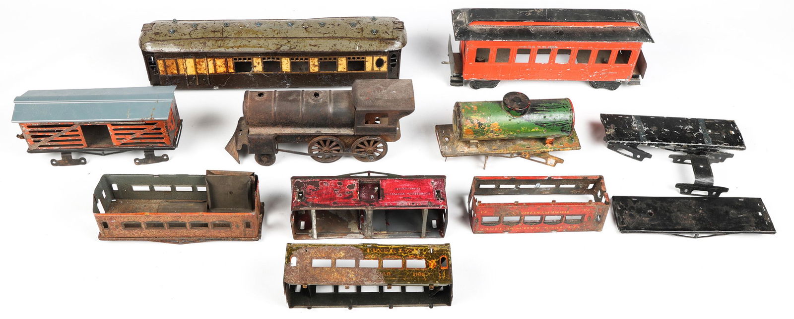 TINPLATE MODEL TRAIN PARTS (1 of 6)