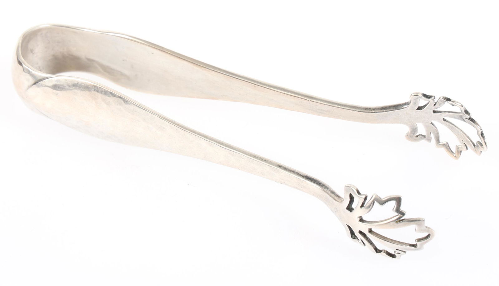 STERLING SILVER SUGAR TONGS WITH HAMMER FINISH (1 of 4)
