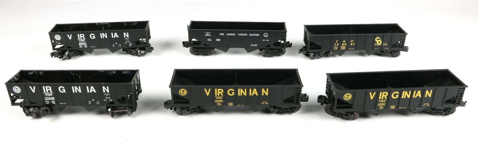 LIONEL O GAUGE MODEL TRAIN HOPPER CARS - LOT OF 6 (1 of 5)