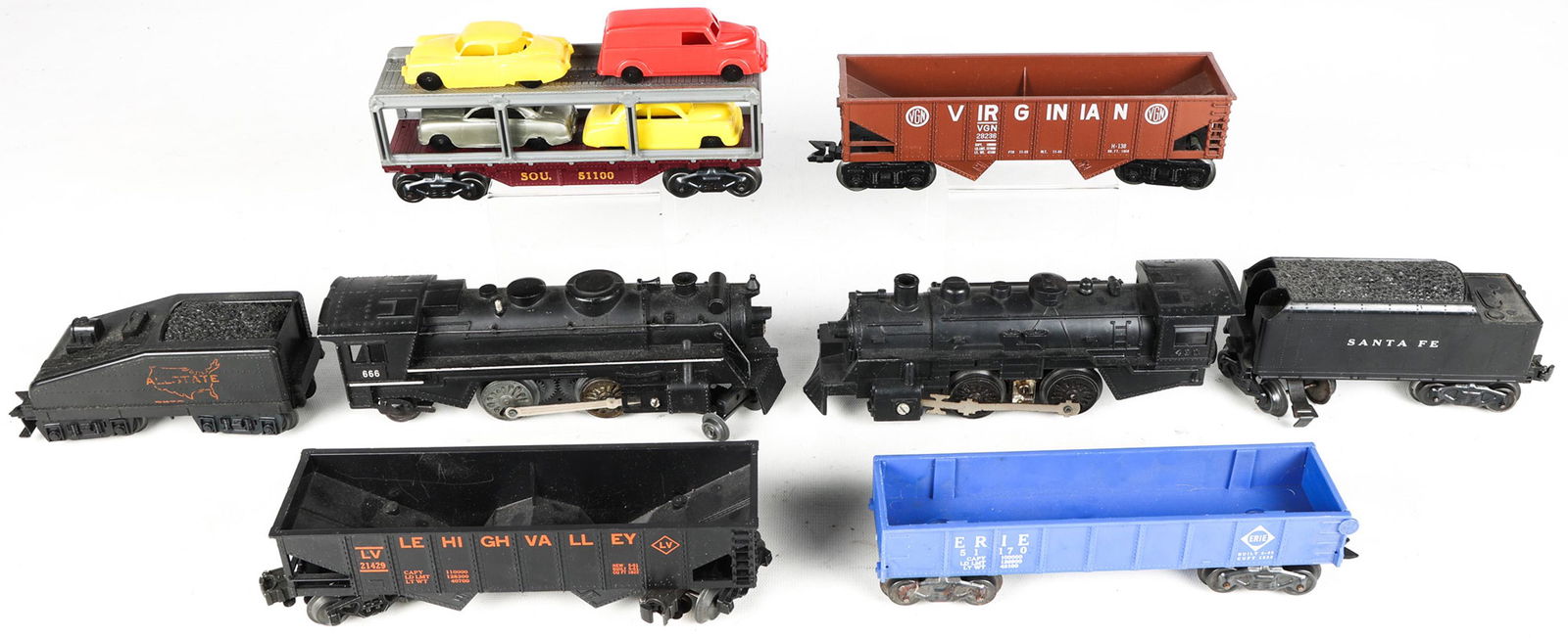 MARX O GAUGE MODEL TRAIN CARS - LOT OF 8 (1 of 12)