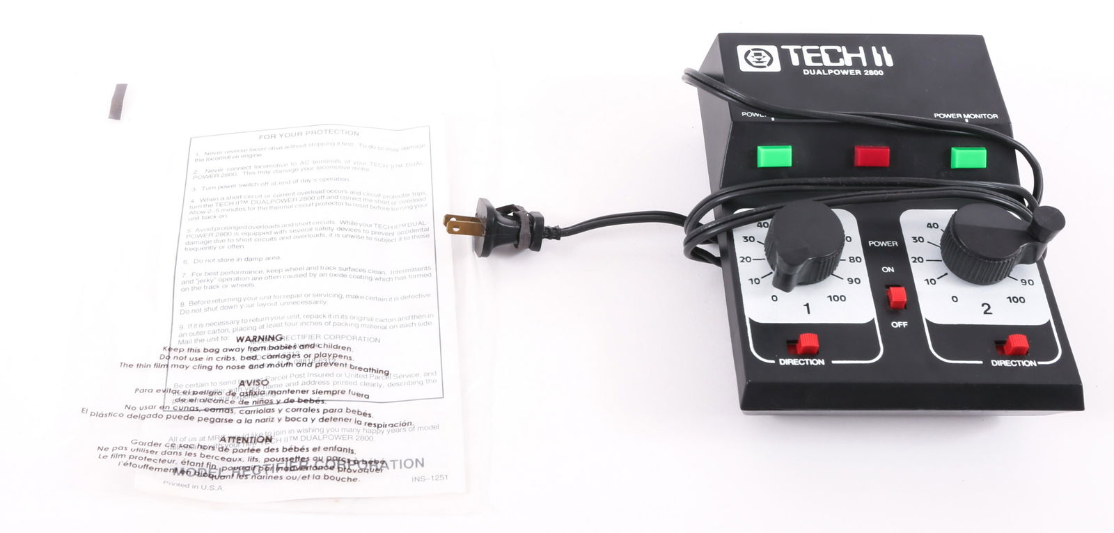 MRC TECH II DUALPOWER 2800 MODEL TRAIN CONTROL (1 of 1)