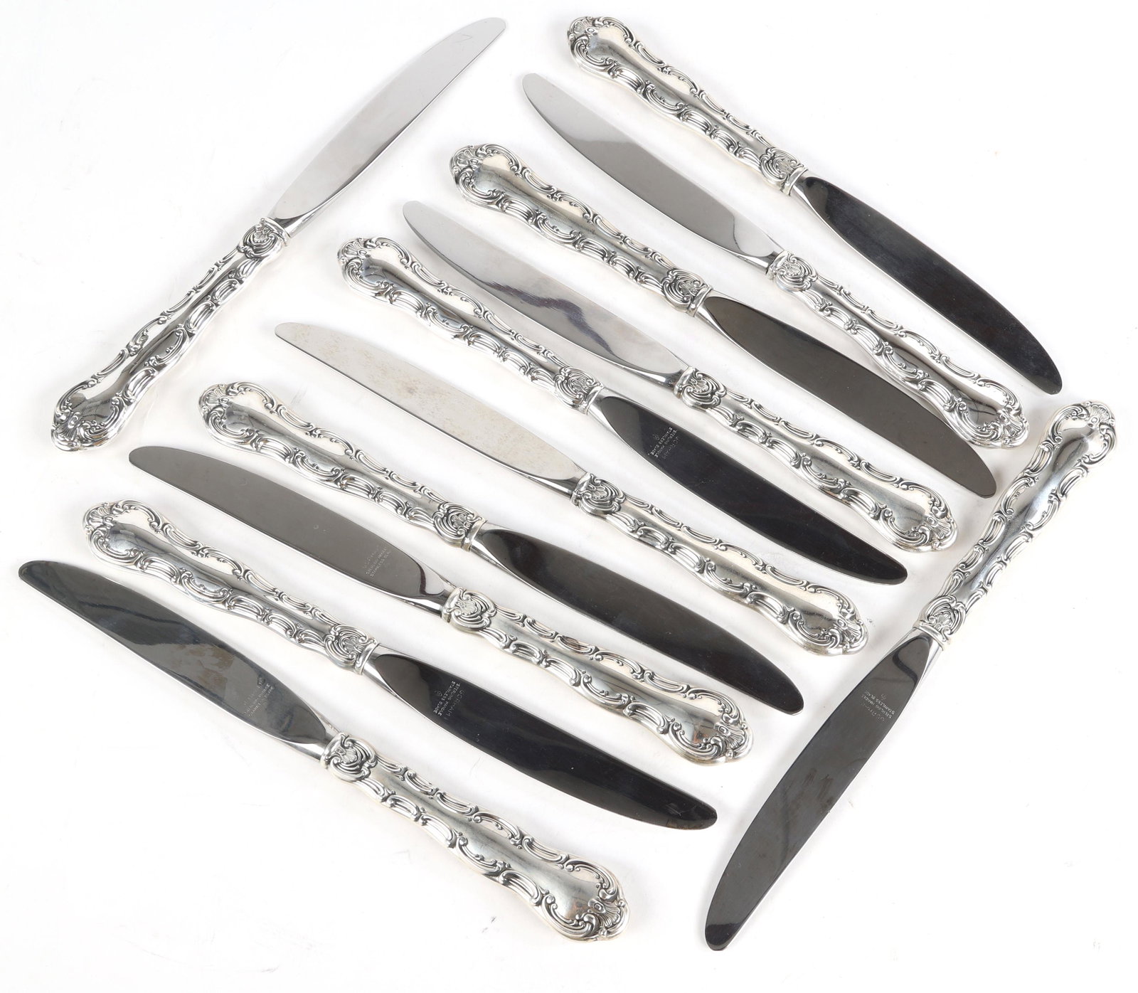 GORHAM STRASBOURG STERLING SILVER HOLLOWARE KNIVES (1 of 3)