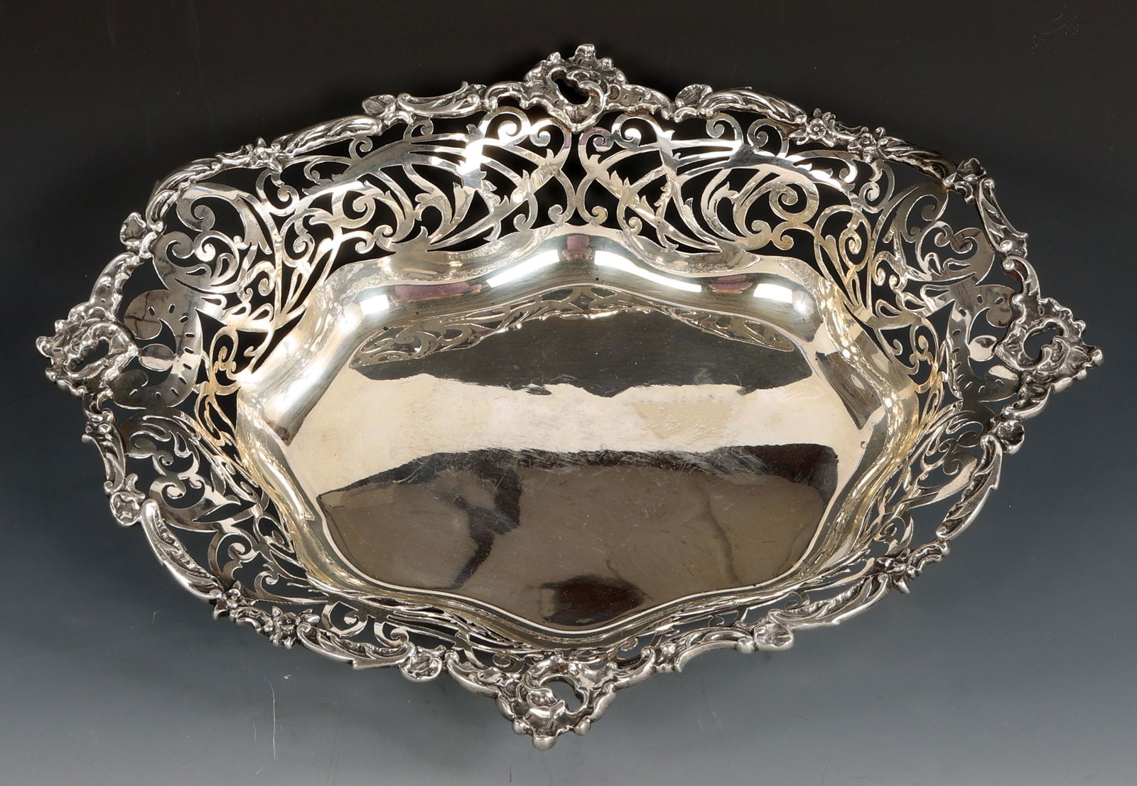 GORHAM STERLING SILVER OPENWORK TRAY (1 of 5)