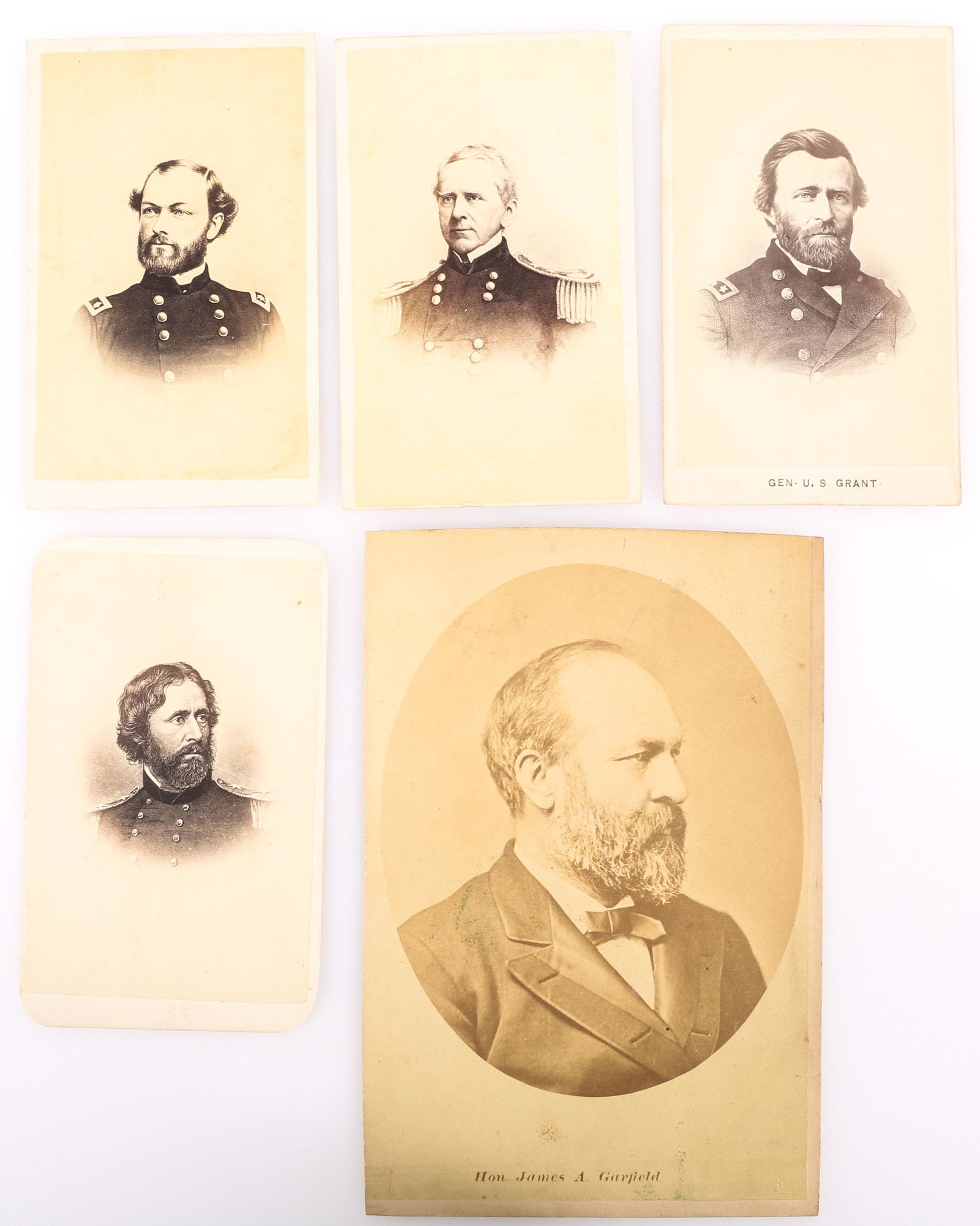 CABINET CARD & CDV'S - PRES. GARFIELD & UNION GENERALS (1 of 7)