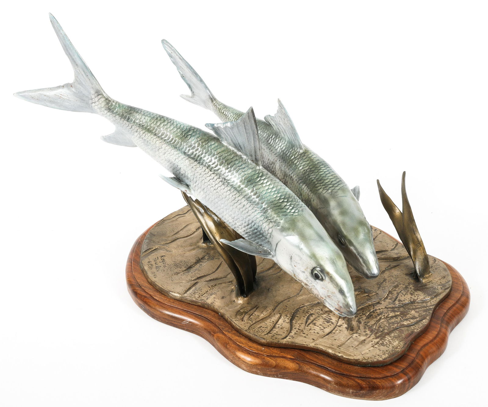 JOHN ROGERS FOWLER BONEFISH STAINLESS STEEL SCULPTURE (1 of 5)