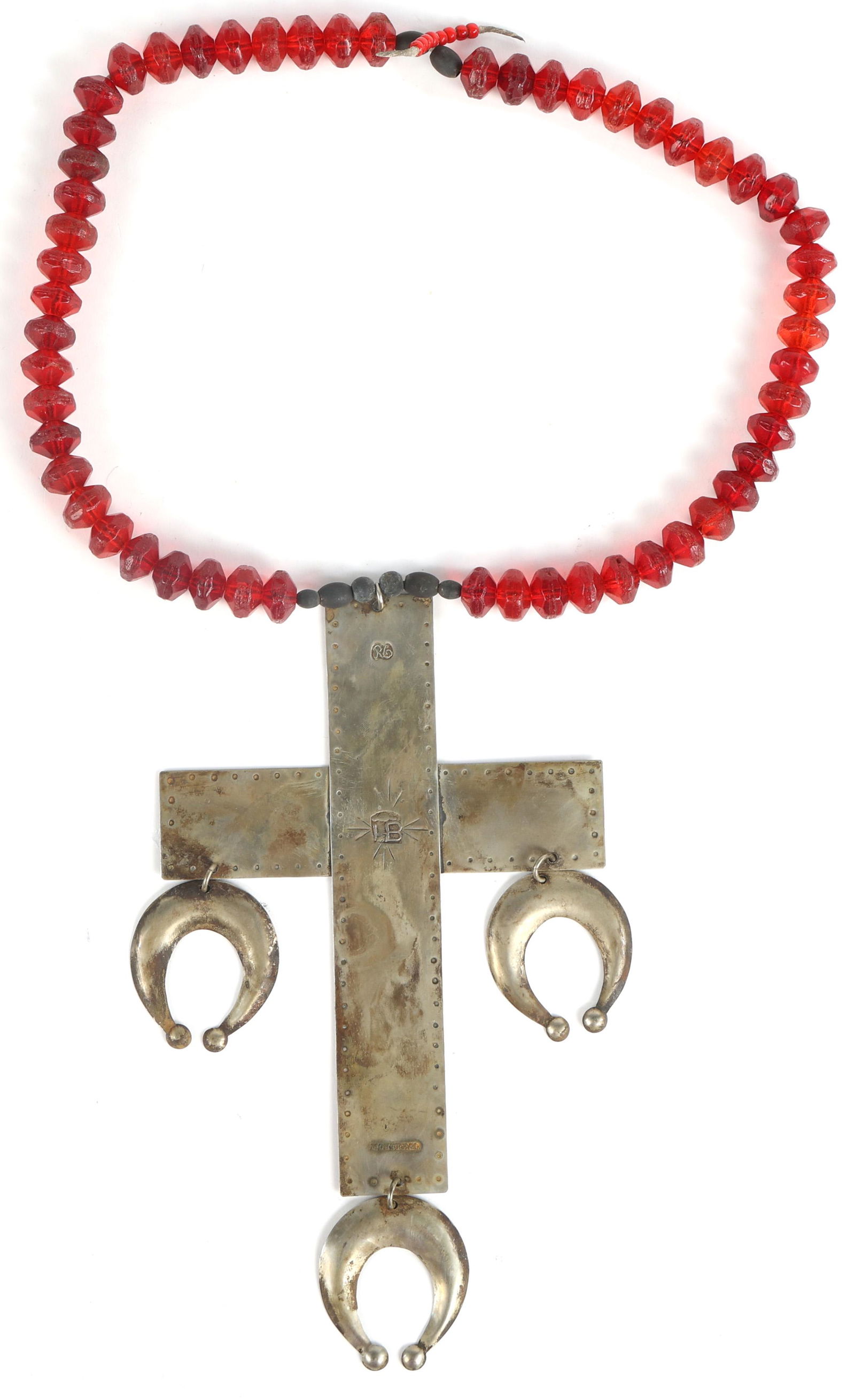 EARLY 20TH C. HUDSON BAY NATIVE AMERICAN MADE GORGET (1 of 3)