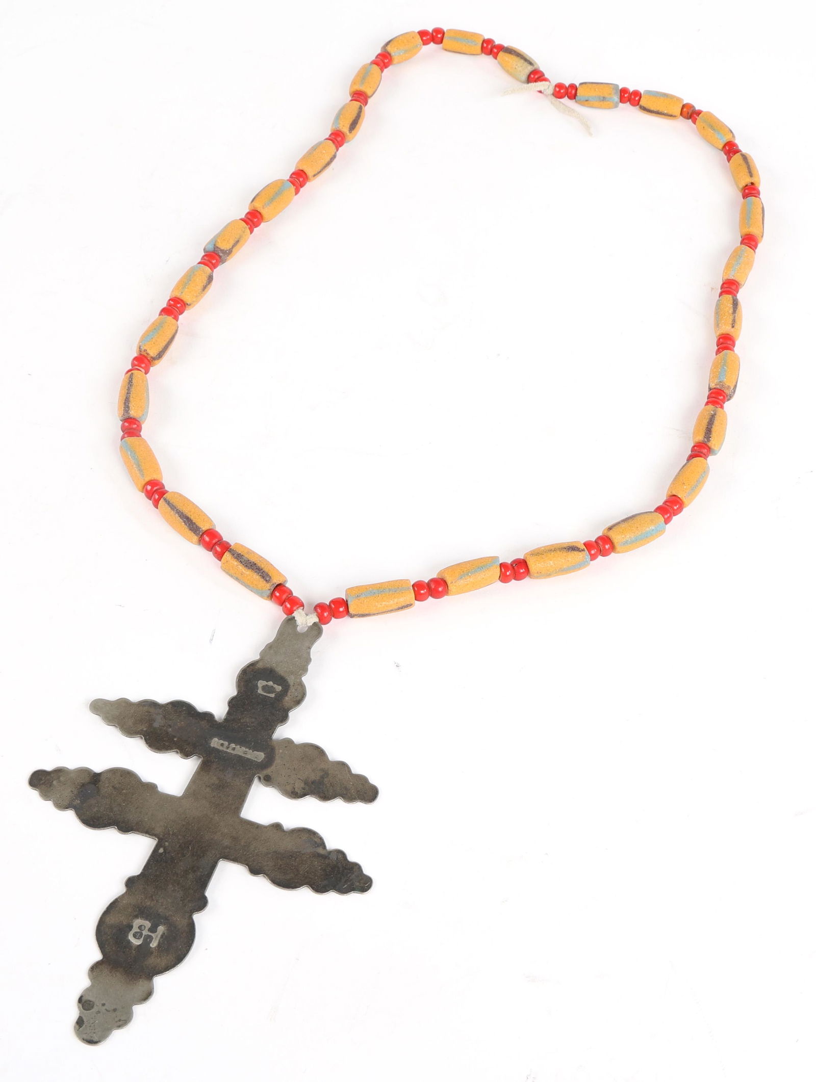 EARLY 20TH C. HUDSON BAY NATIVE AMERICAN MADE GORGET (1 of 4)