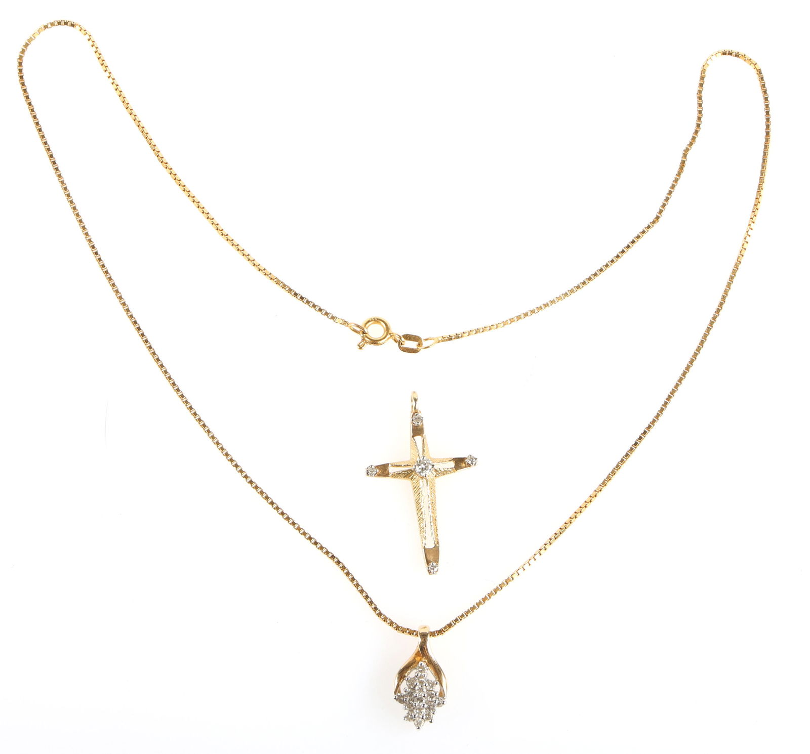 14K GOLD NECKLACE AND PENDENT (1 of 3)