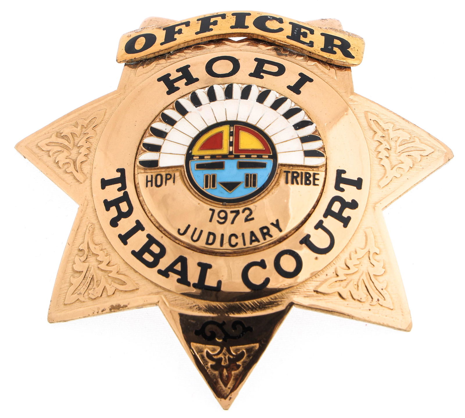 HOPI ARIZONA TRIBAL COURT OFFICER BADGE (1 of 2)