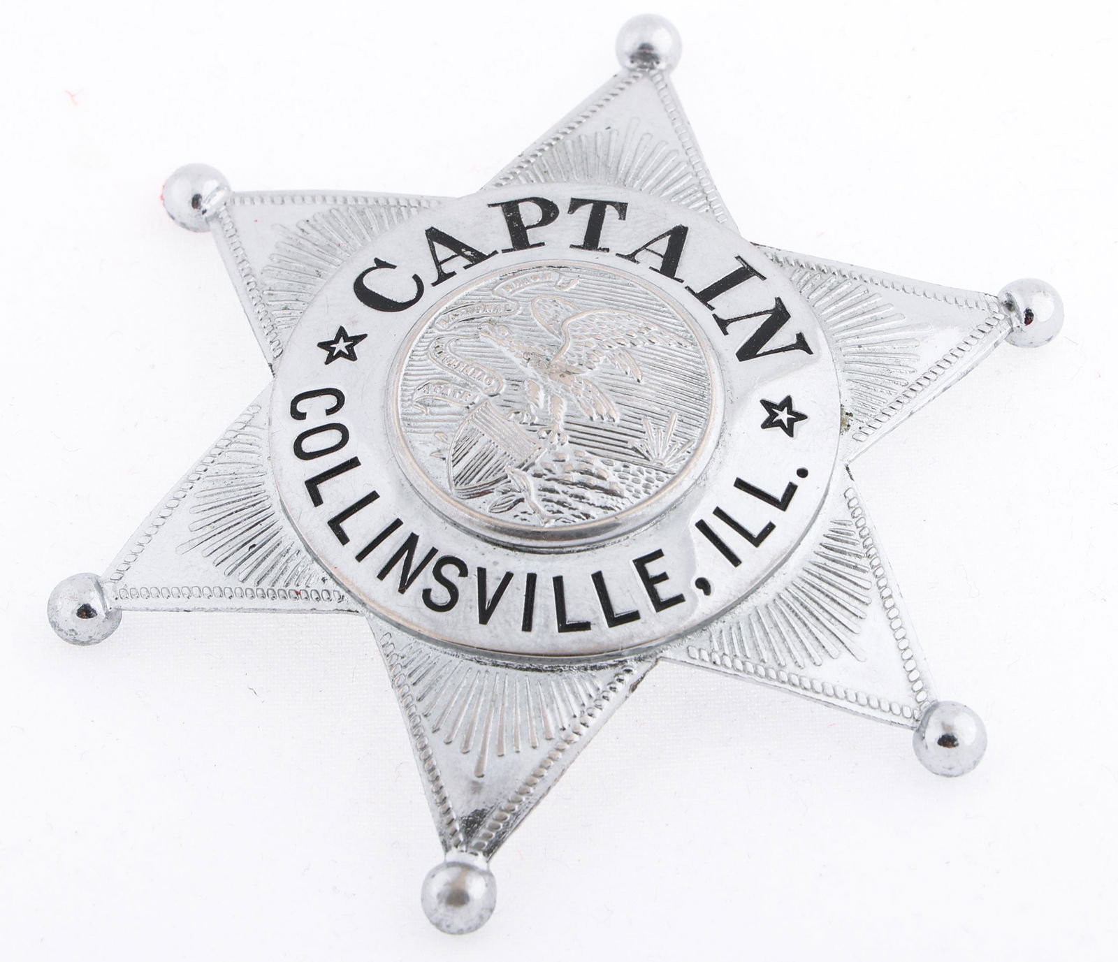 COLLINSVILLE ILLINOIS POLICE CAPTAIN BADGE (1 of 2)