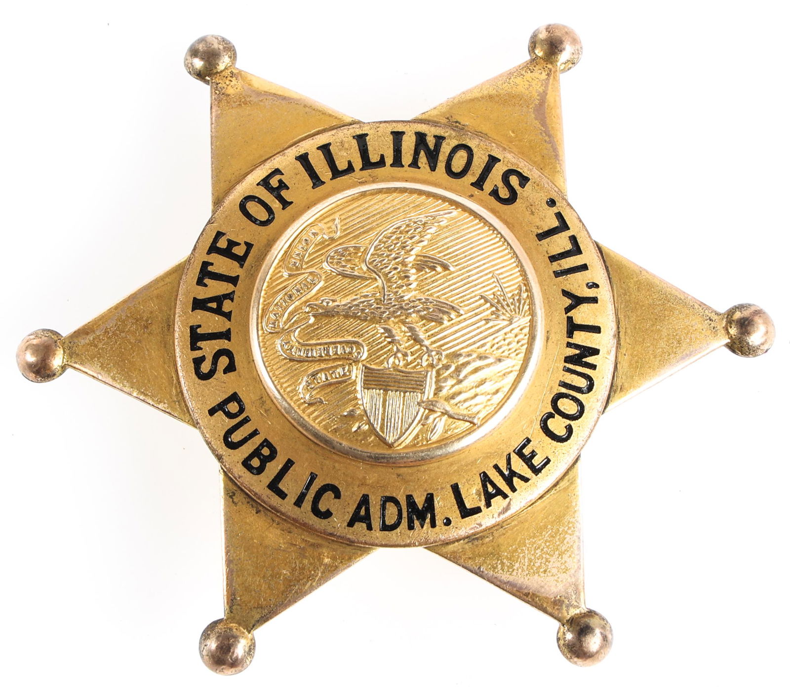 LAKE COUNTY ILLINOIS PUBLIC ADMINISTRATOR BADGE (1 of 2)
