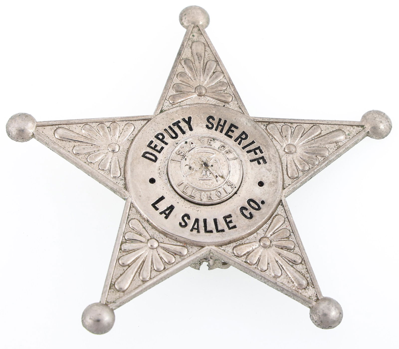 LASALLE COUNTY ILLINOIS DEPUTY SHERIFF BADGE (1 of 2)