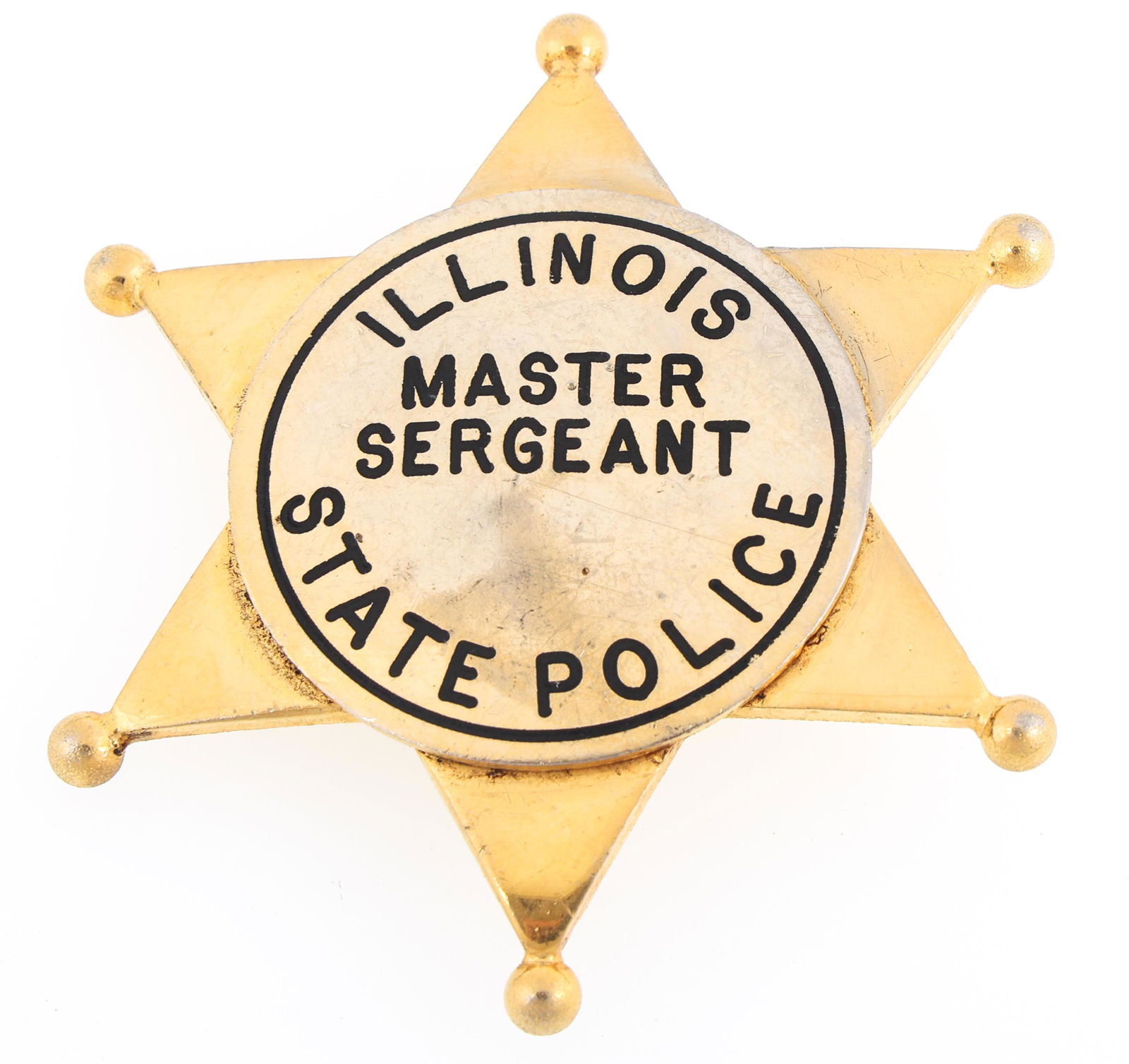 ILLINOIS STATE POLICE MASTER SERGEANT BADGE (1 of 2)