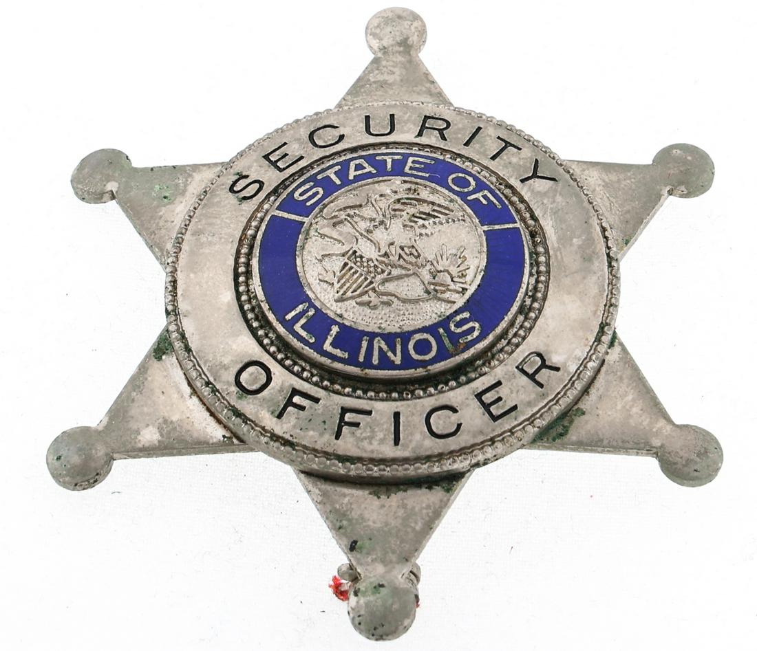 STATE OF ILLINOIS SECURITY OFFICER BADGE (1 of 2)