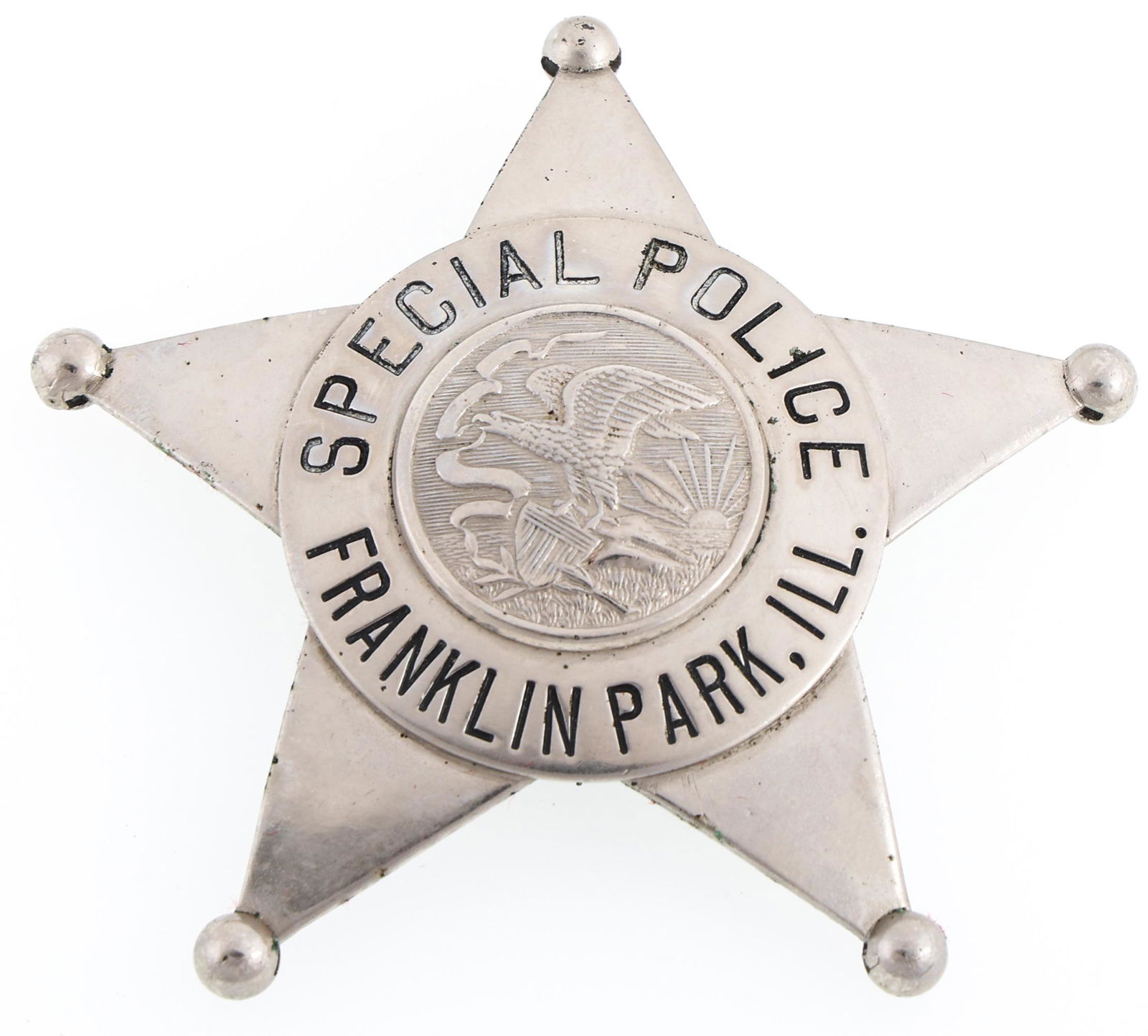 FRANKLIN PARK ILLINOIS SPECIAL POLICE BADGE (1 of 2)