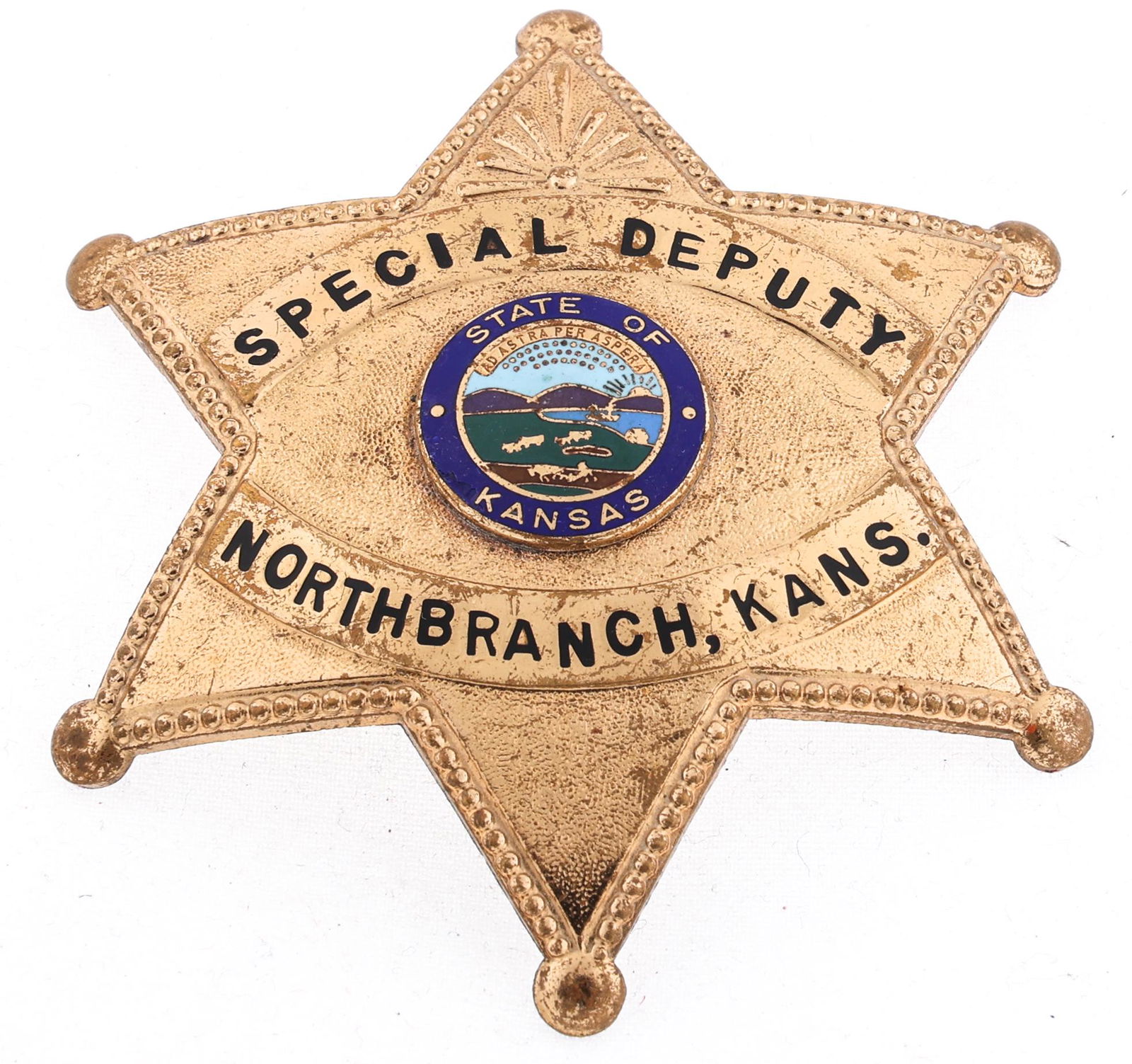NORTHBRANCH KANSAS SPECIAL DEPUTY BADGE (1 of 2)
