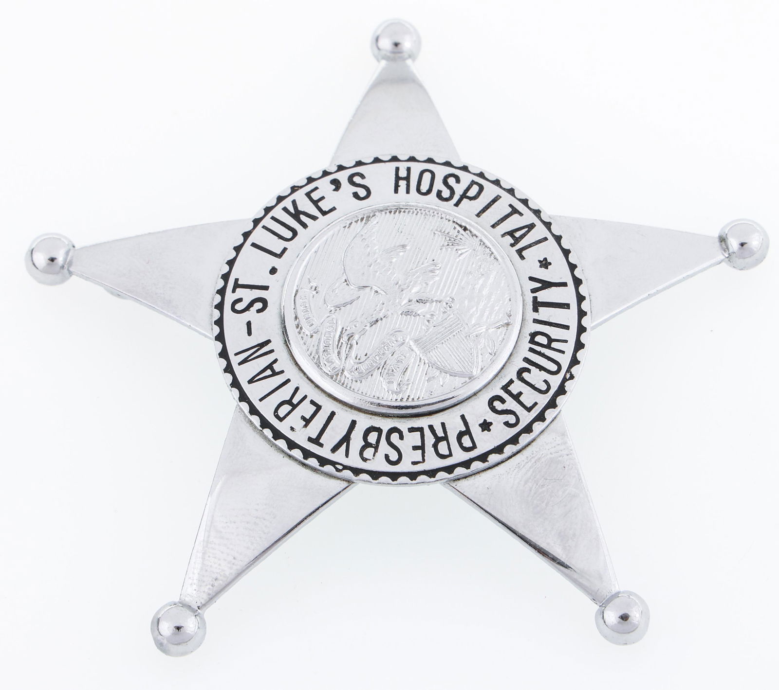 PRESBYTERIAN - ST. LUKE'S HOSPITAL SECURITY BADGE (1 of 2)
