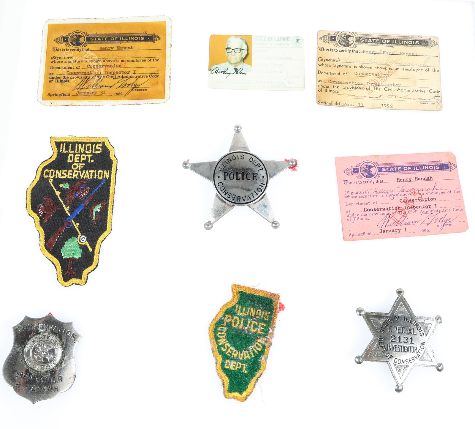 STATE OF ILLINOIS NAMED CONSERVATION INSPECTOR BADGES (1 of 1)