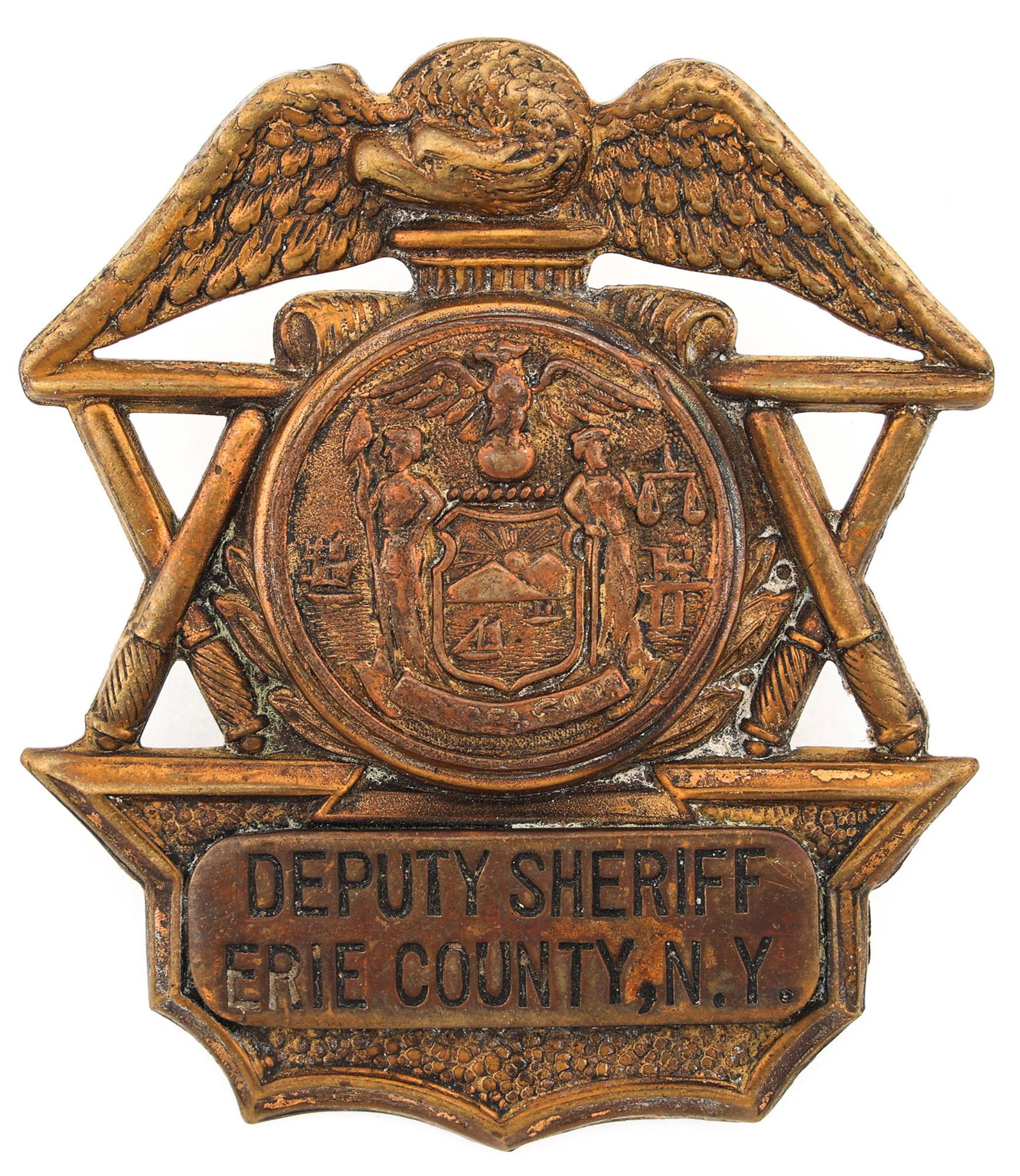 ERIE COUNTY NEW YORK DEPUTY SHERIFF BADGE (1 of 2)