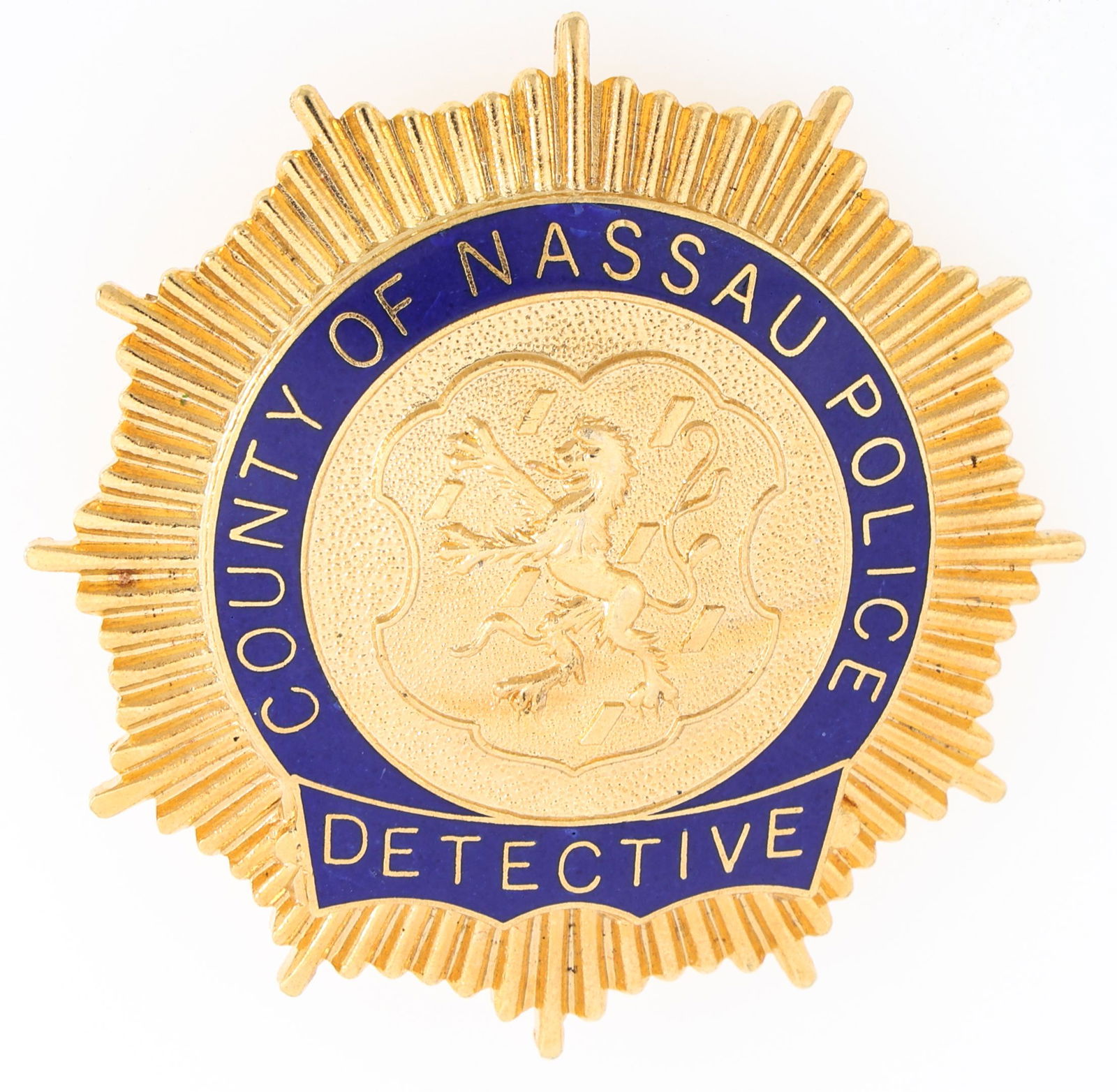 NASSAU COUNTY POLICE DETECTIVE BADGE (1 of 2)