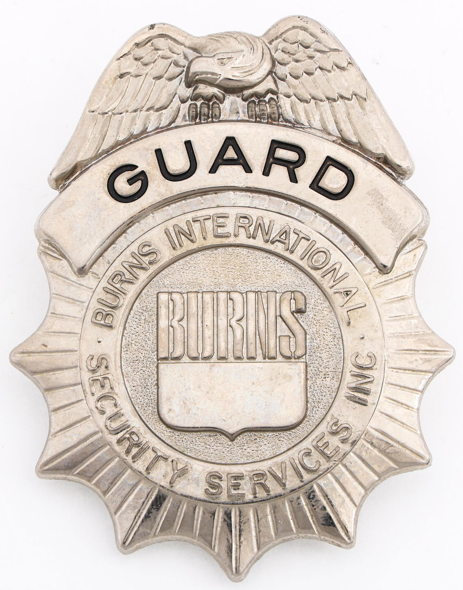 BURNS INTERNATIONAL SECURITY SERVICES INC. GUARD BADGE (1 of 2)