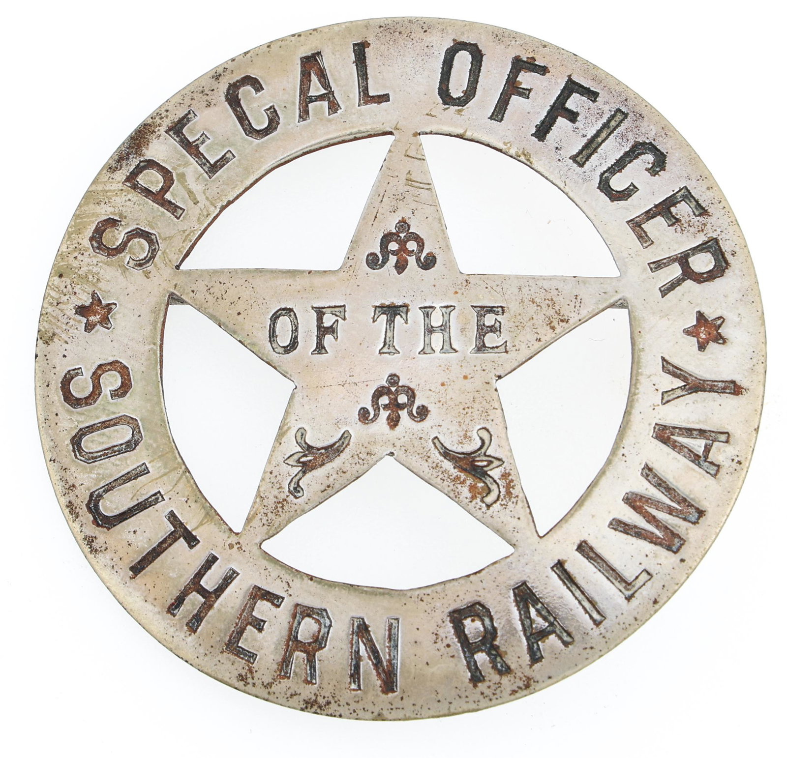 SPECIAL OFFICER OF THE SOUTHERN RAILWAY BADGE (1 of 2)