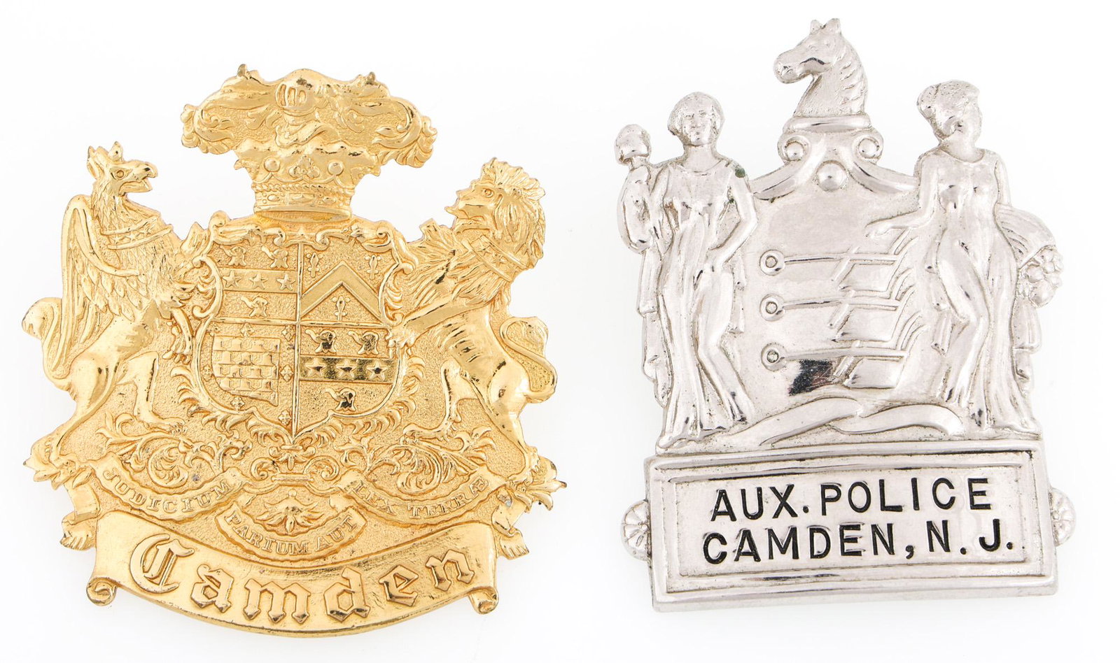 CAMDEN NEW JERSEY BADGES LOT OF TWO (1 of 2)