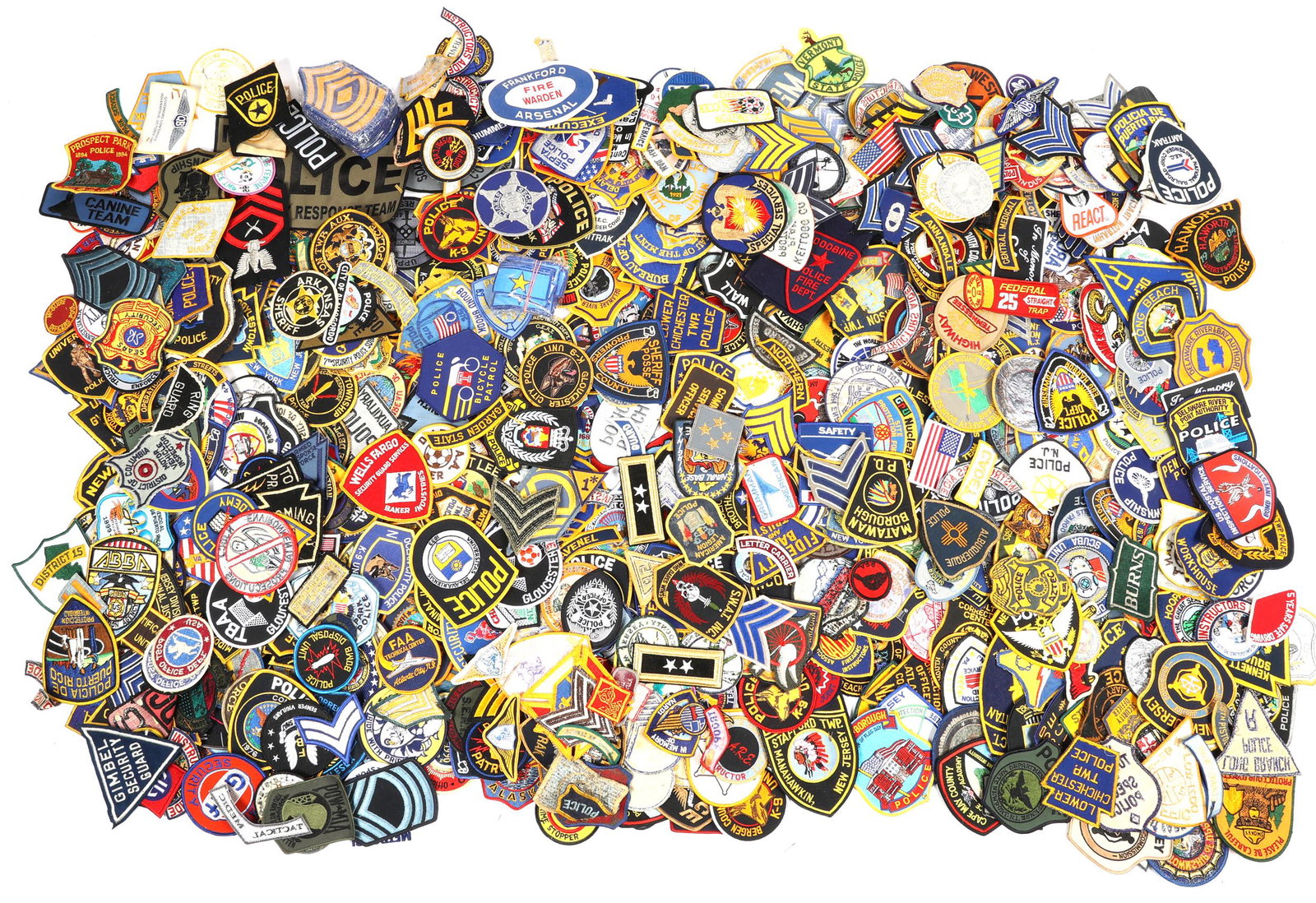 LAW ENFORCEMENT PATCH BONANZA LOT OF 300+ (1 of 7)