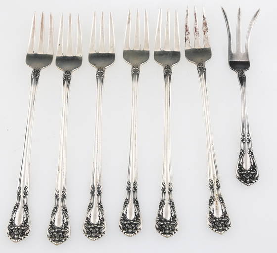 Alvin Sterling Silver Chateau Rose Forks