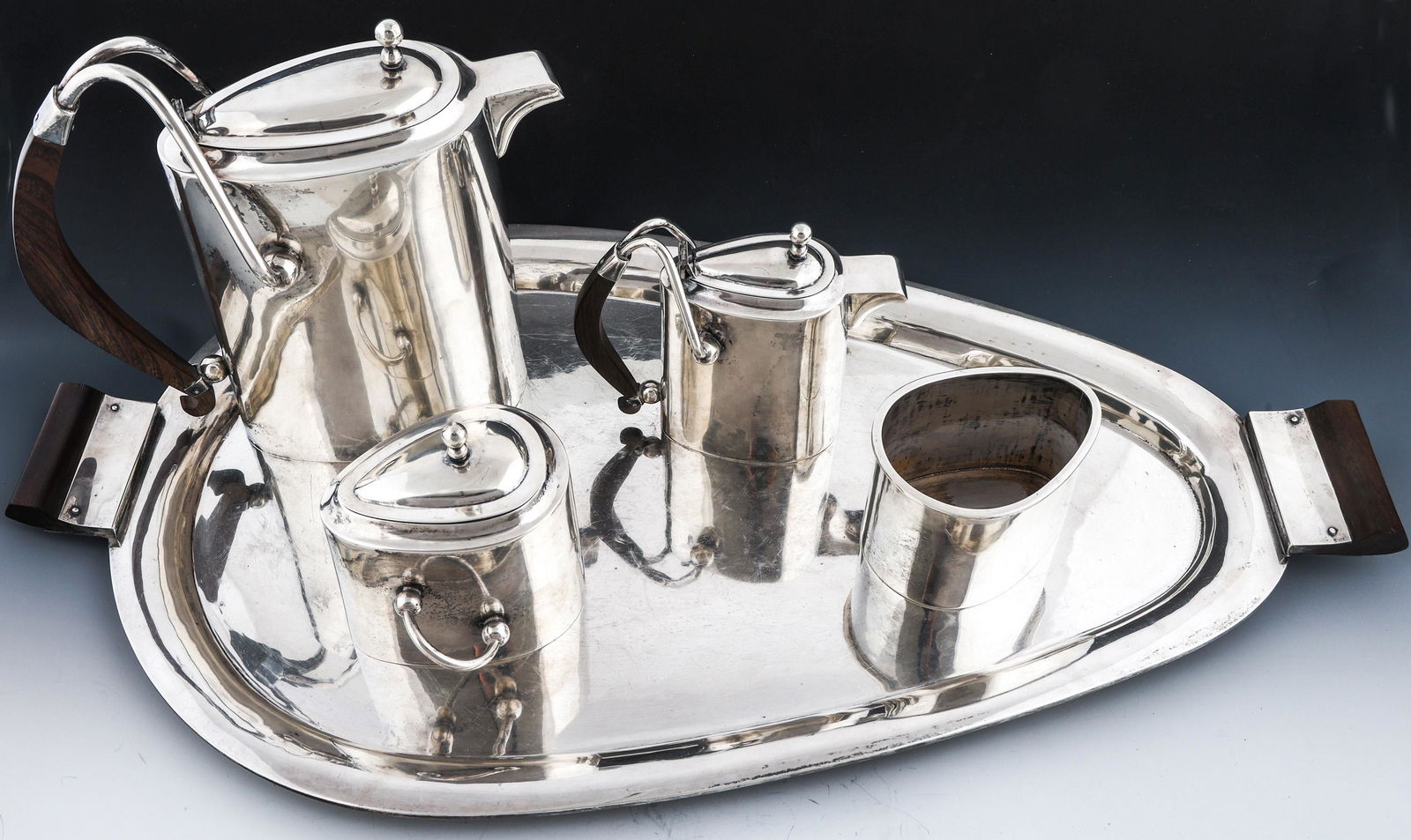 MID 20TH C. MEXICAN STERLING SILVER TEA SET - 5 PC SET (1 of 17)