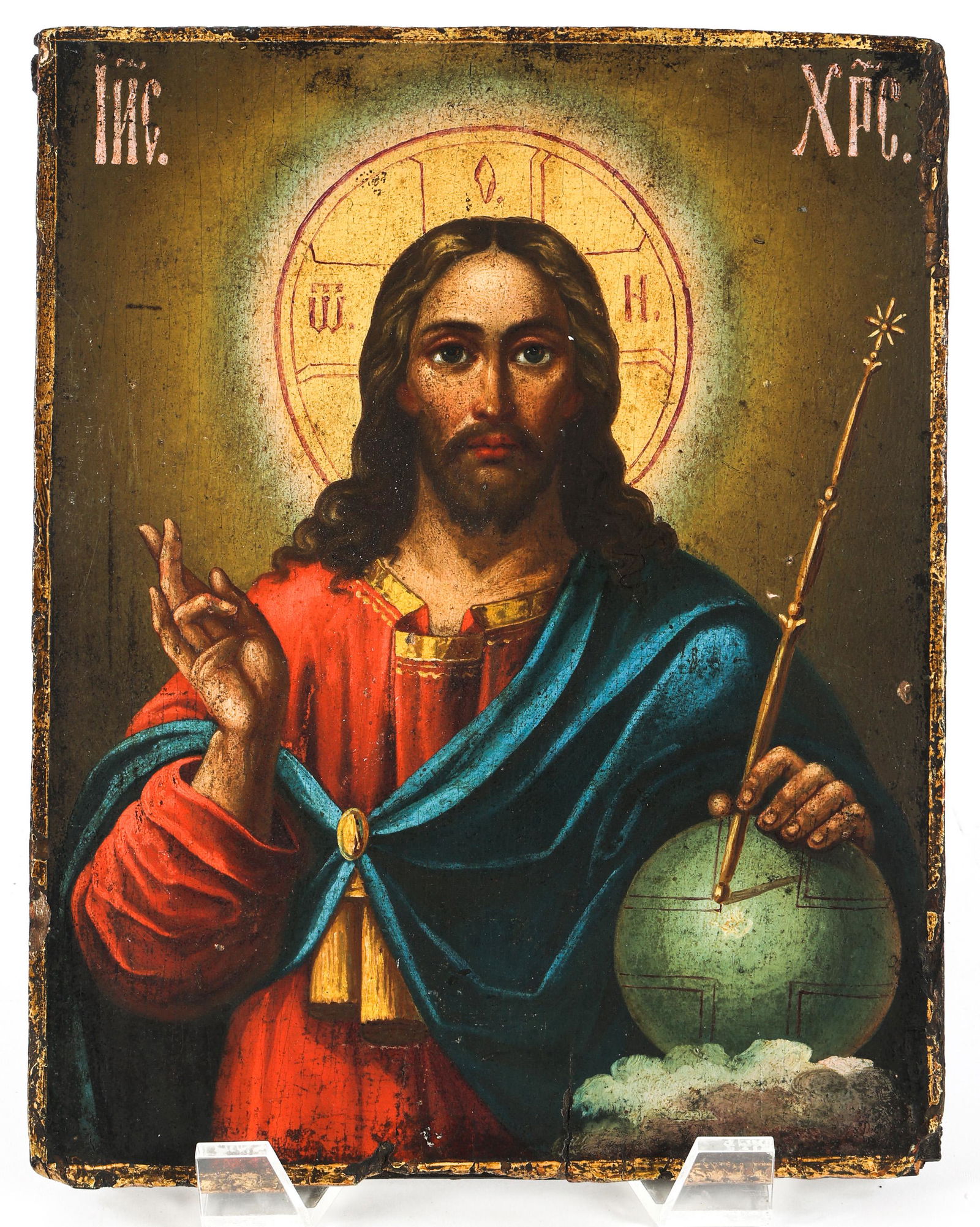 BYZANTINE STYLE ICON OF CHRIST PANTOCRATOR (1 of 9)