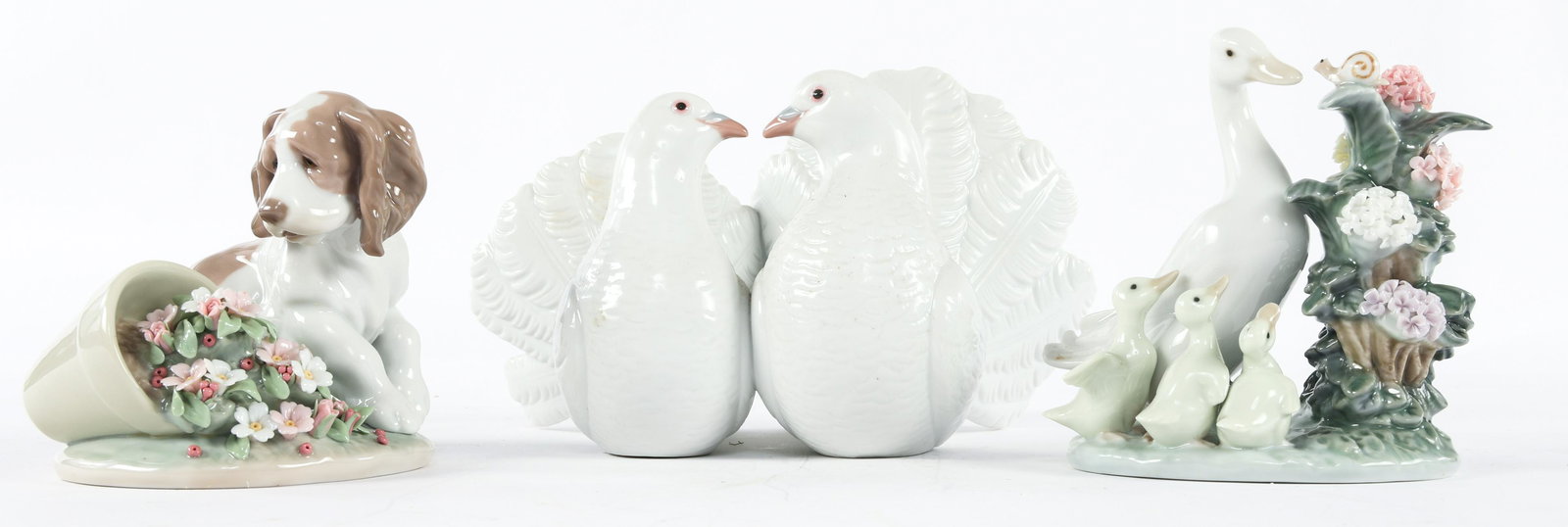 LLADRO PORCELAIN ANIMAL FIGURINES - LOT OF 3 (1 of 5)